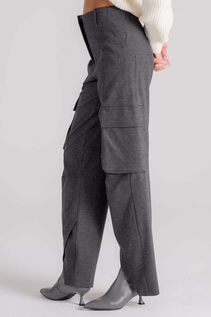  Erika Cavallini Bice Trousers Viscose/polyamide/elastane Grey Grigio Donna - 4