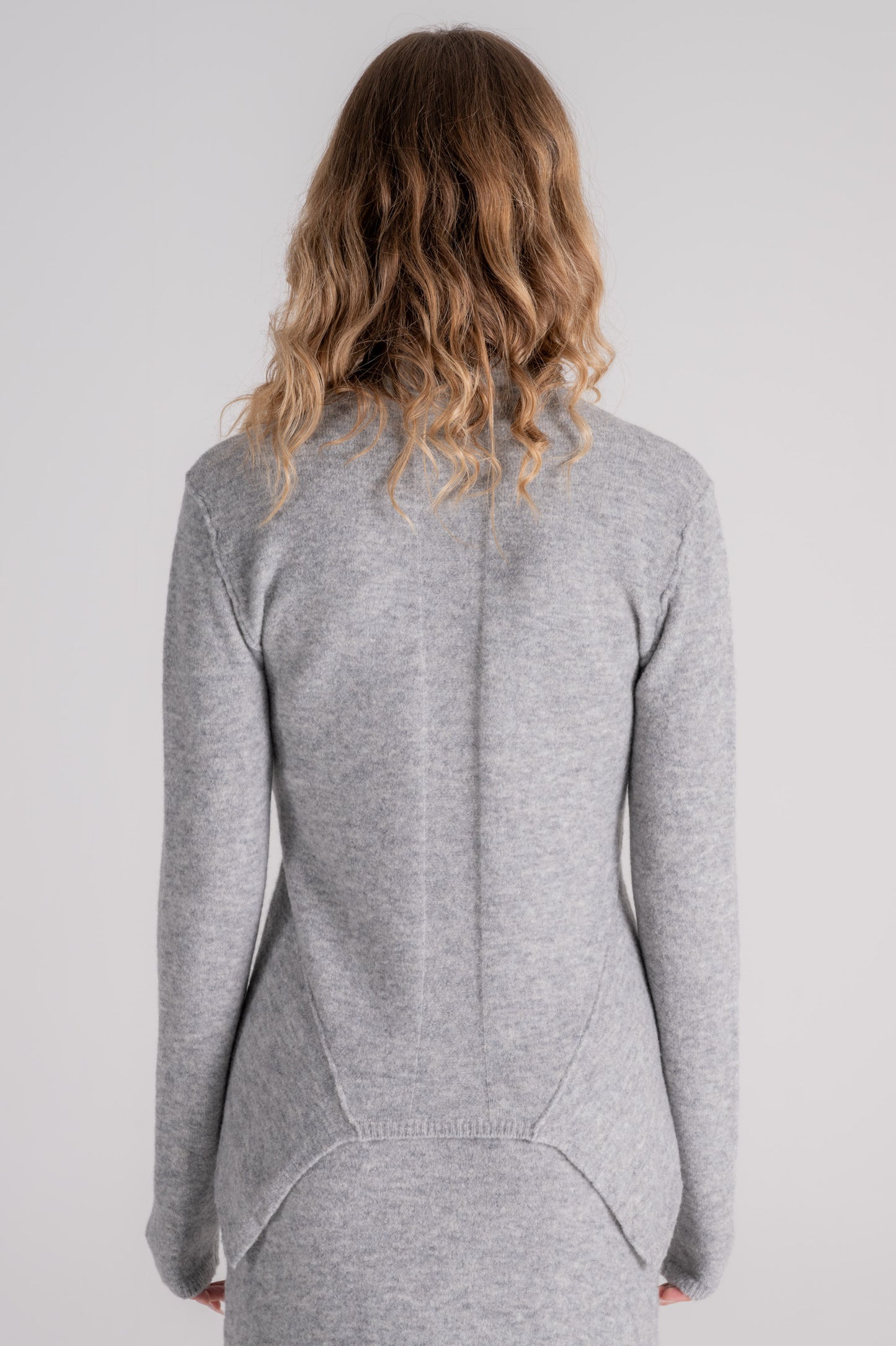  Erika Cavallini Consuela Sweater Wool/polyamide/cashmere Grey Grigio Donna - 5