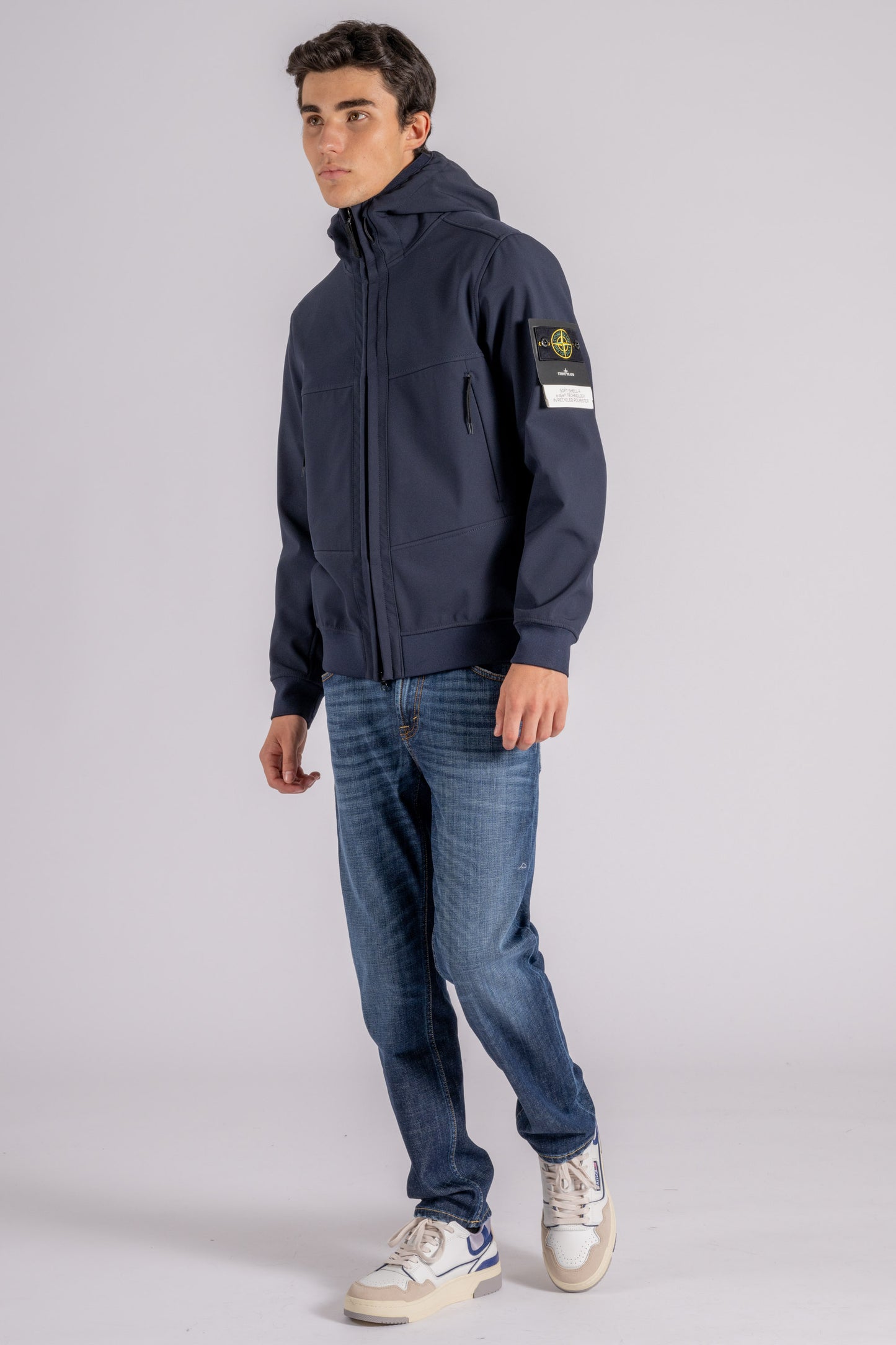  Stone Island Lightweight Outerwear Jacket Polyester/elastane Blue Blu Uomo - 1