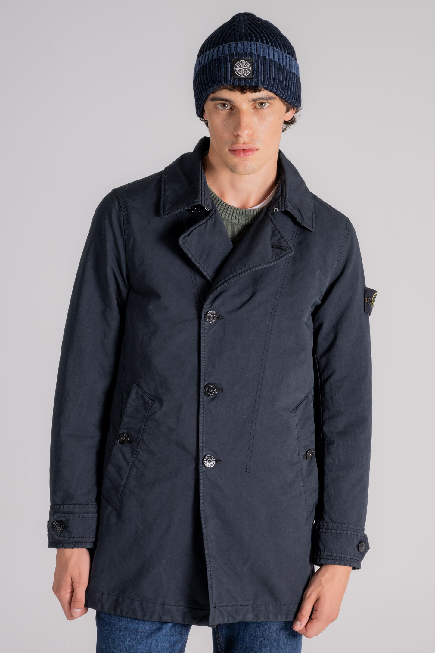  Stone Island Blue Jacket 70% Polyester 30% Polyamide Blu Uomo - 1