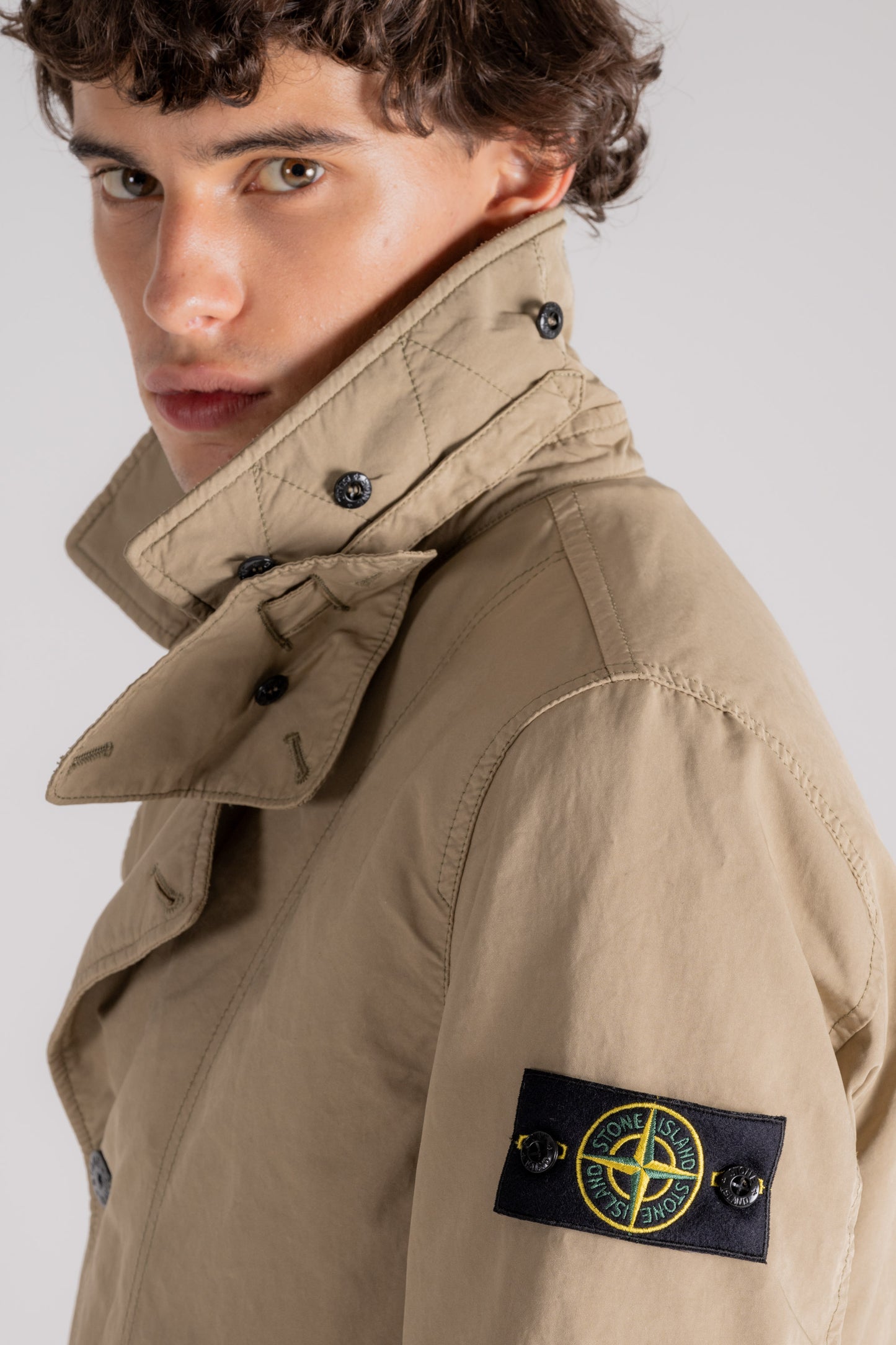  Stone Island Padded Jacket Primaloft Brown Beige Uomo - 5