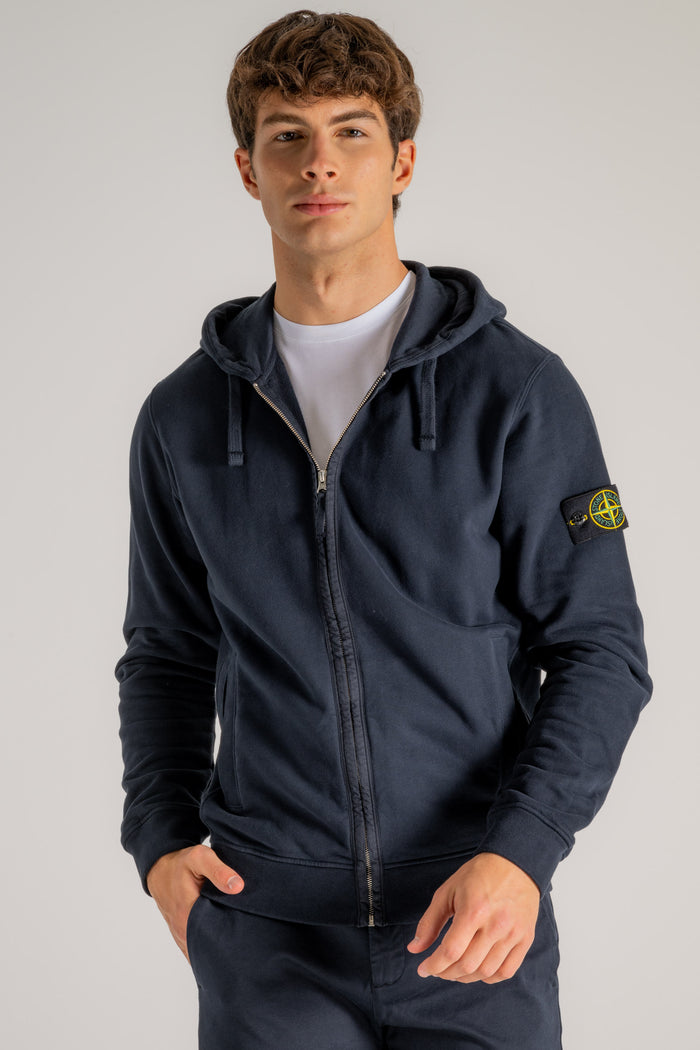  Stone Island Felpa Blu Blu Uomo - 3