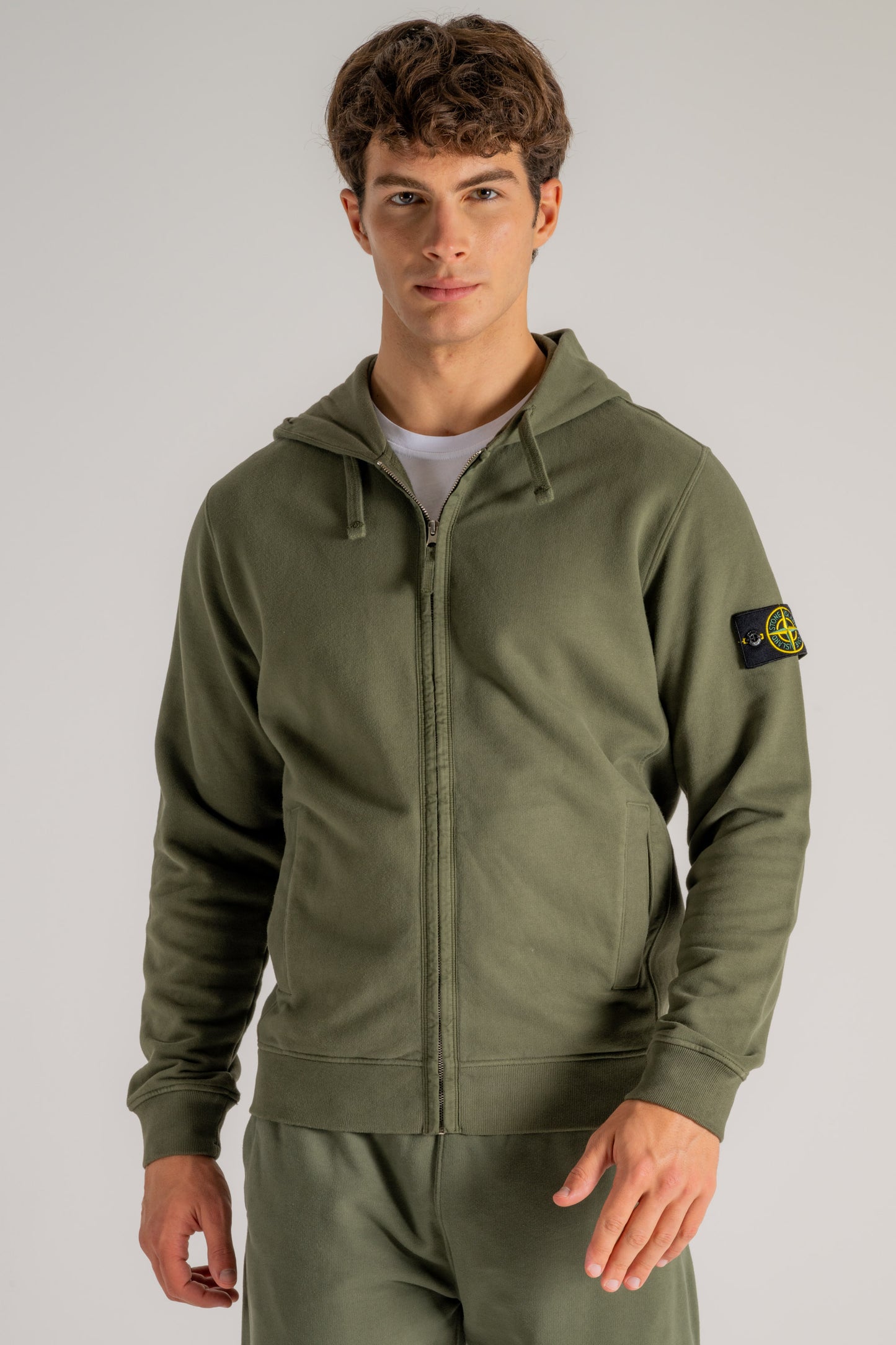  Stone Island Felpa Verde Verde Uomo - 1