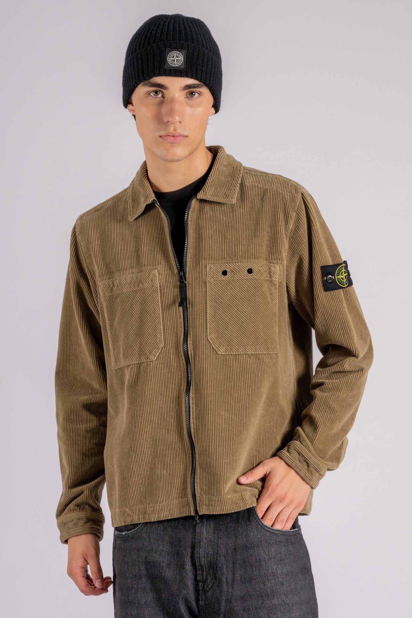  Stone Island Overshirt Cotton Brown Marrone Uomo - 2