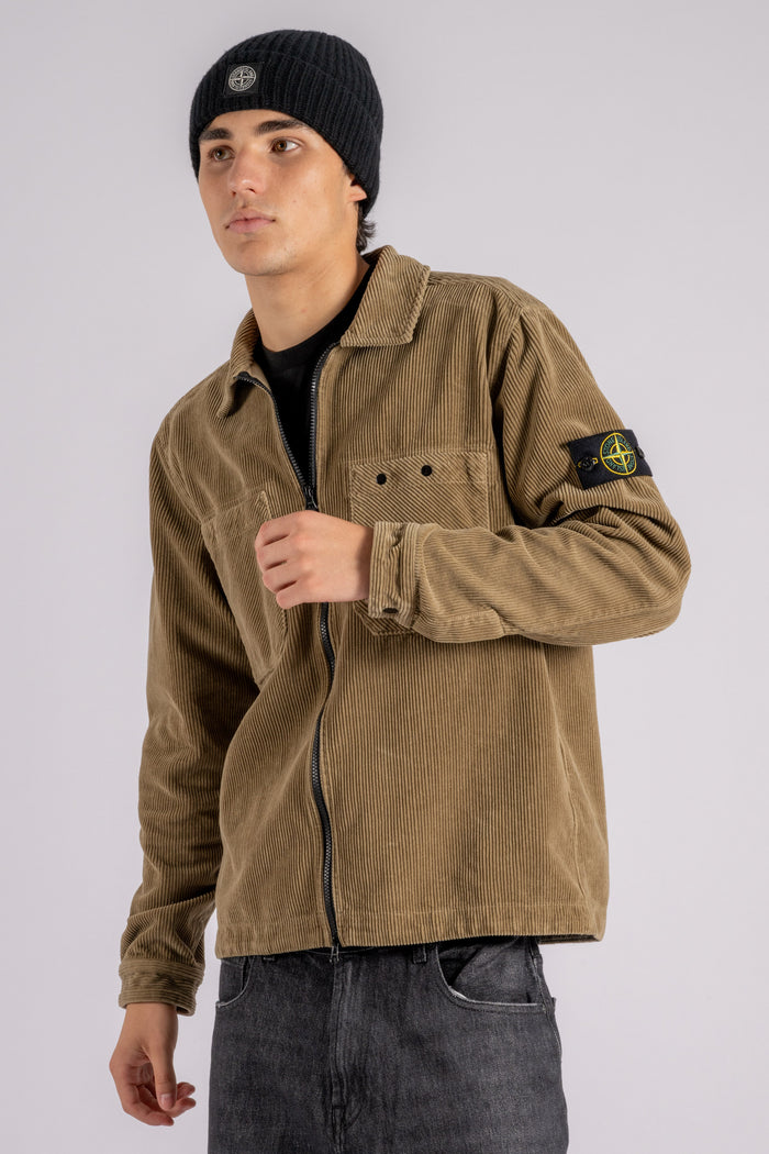  Stone Island Overshirt Cotton Brown Marrone Uomo - 4