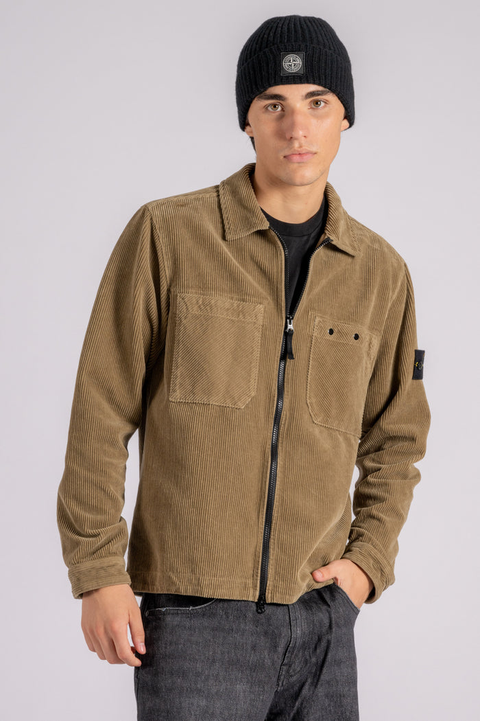  Stone Island Overshirt Cotton Brown Marrone Uomo - 5