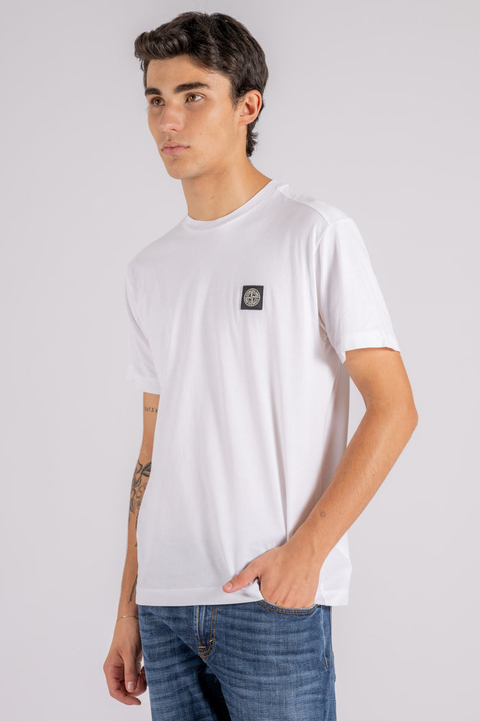 Stone Island T-Shirt 100% Cotton White-2