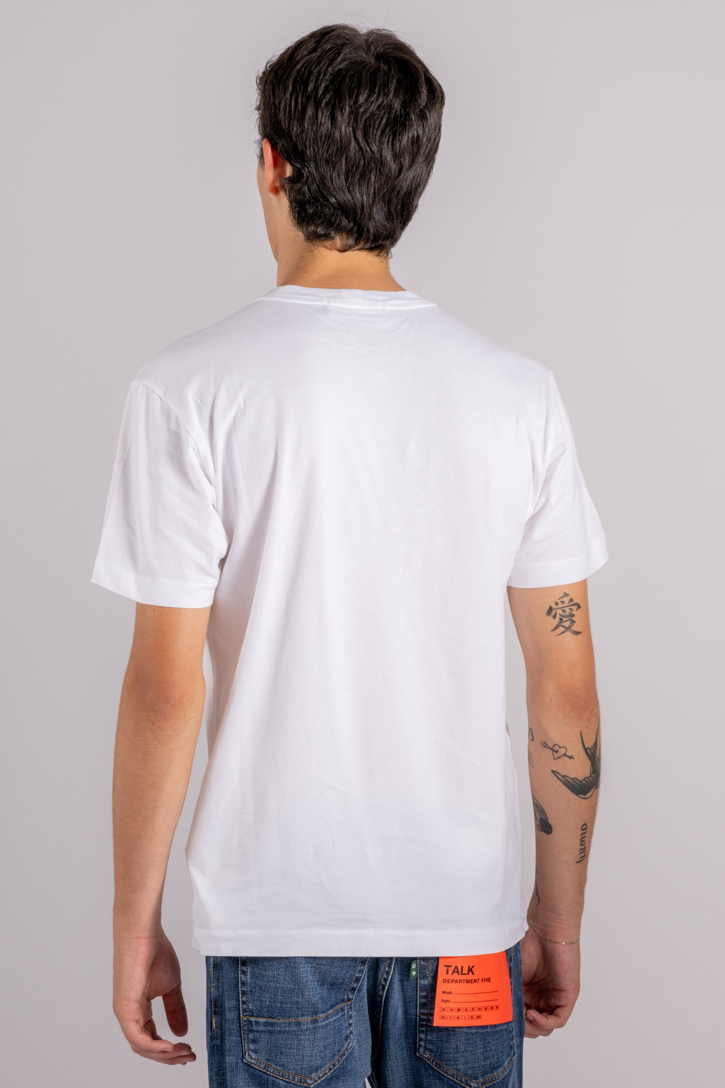  Stone Island T-shirt 100% Cotton White Bianco Uomo - 5