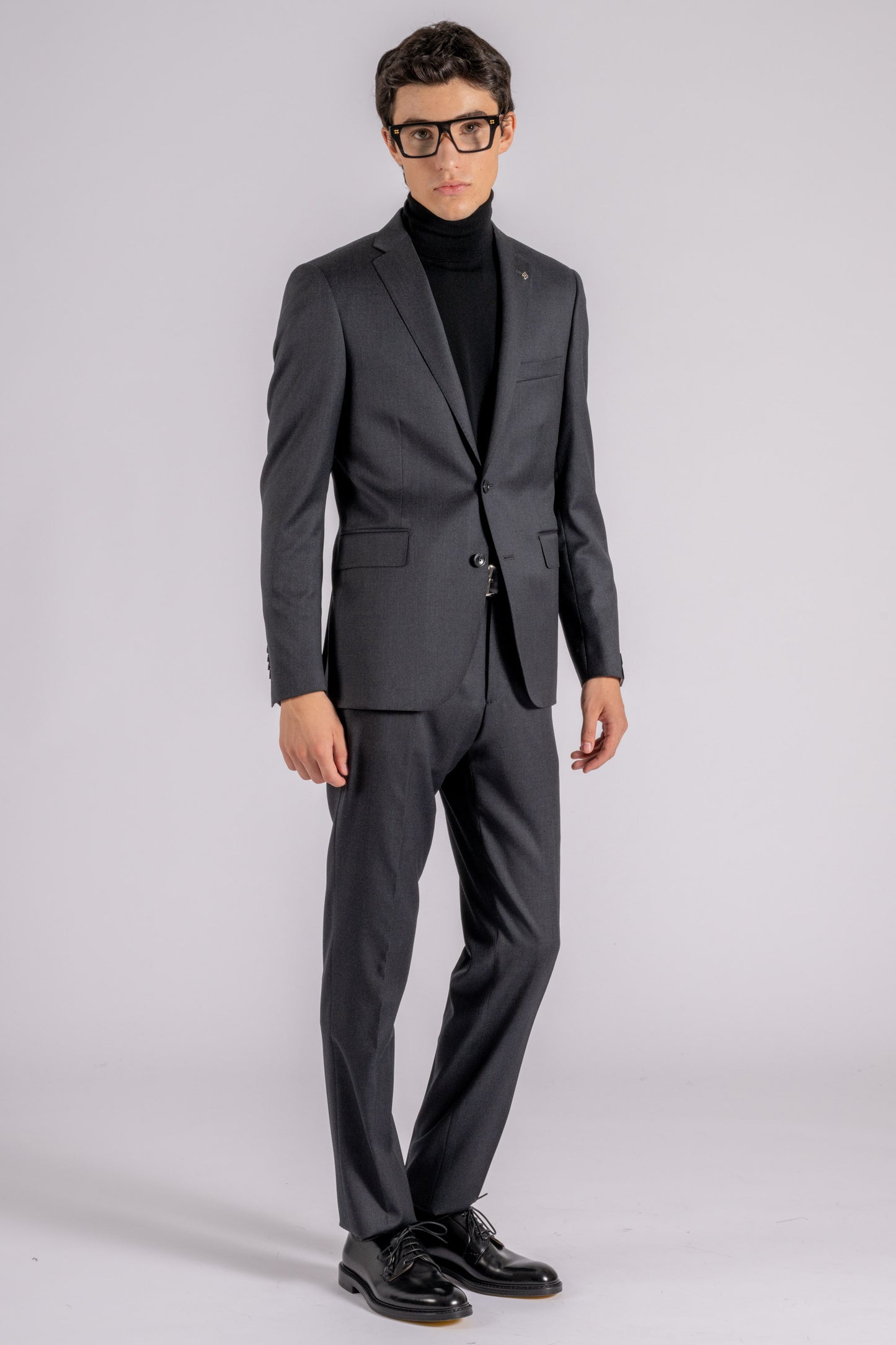  Tagliatore Suit 100% Virgin Wool Grey Grigio Uomo - 2