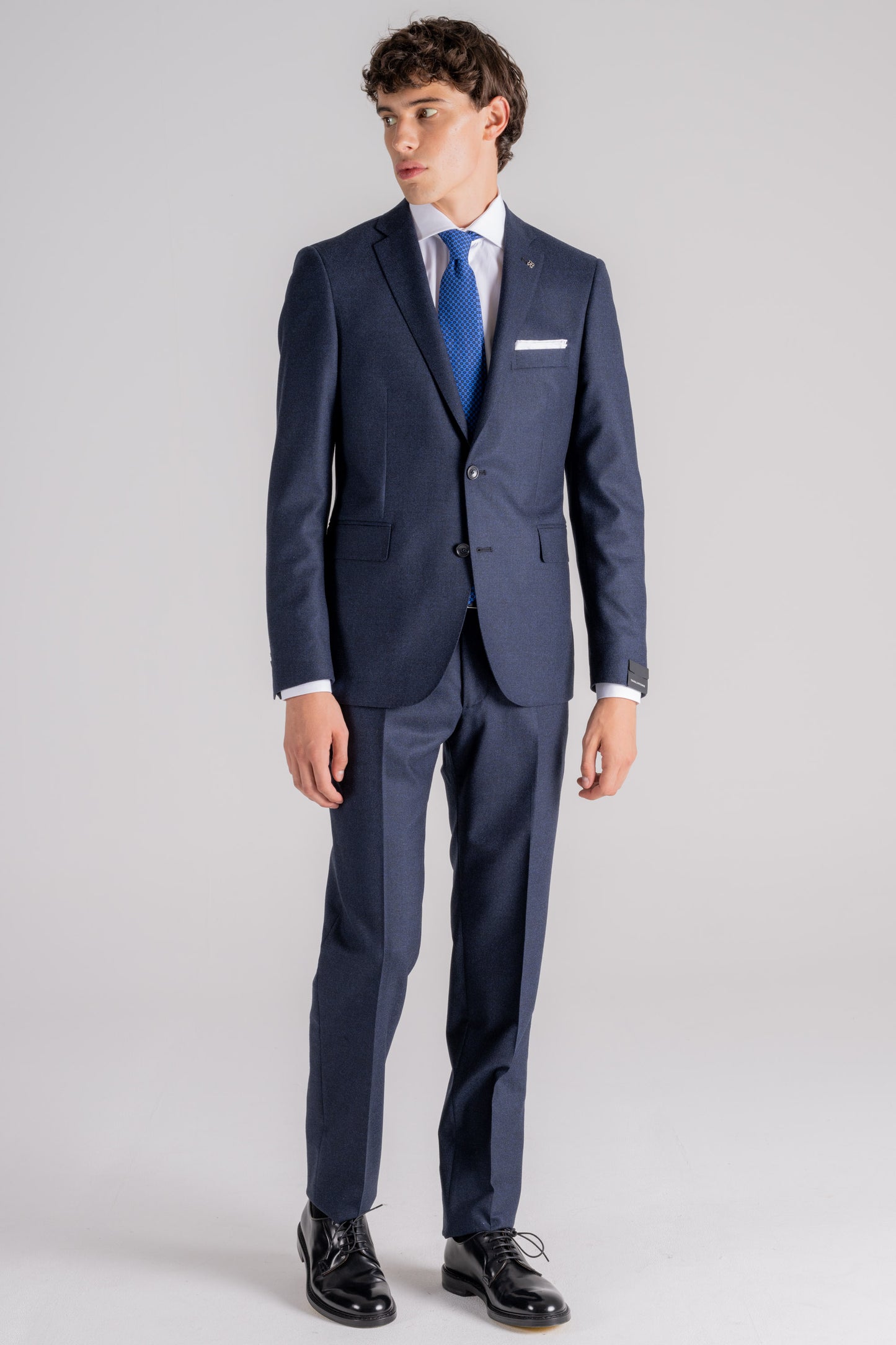  Tagliatore Men's Blue Suit In Virgin Wool/ Elastane Blu Uomo - 4