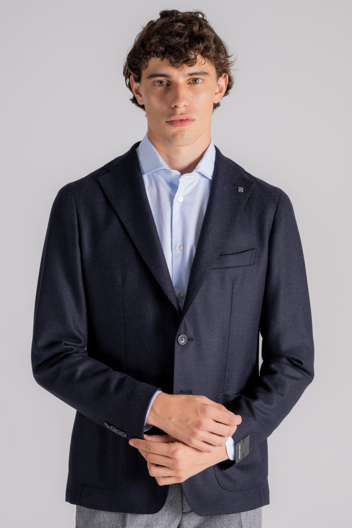  Tagliatore Blue Wool/cashmere Jacket Blu Uomo - 5