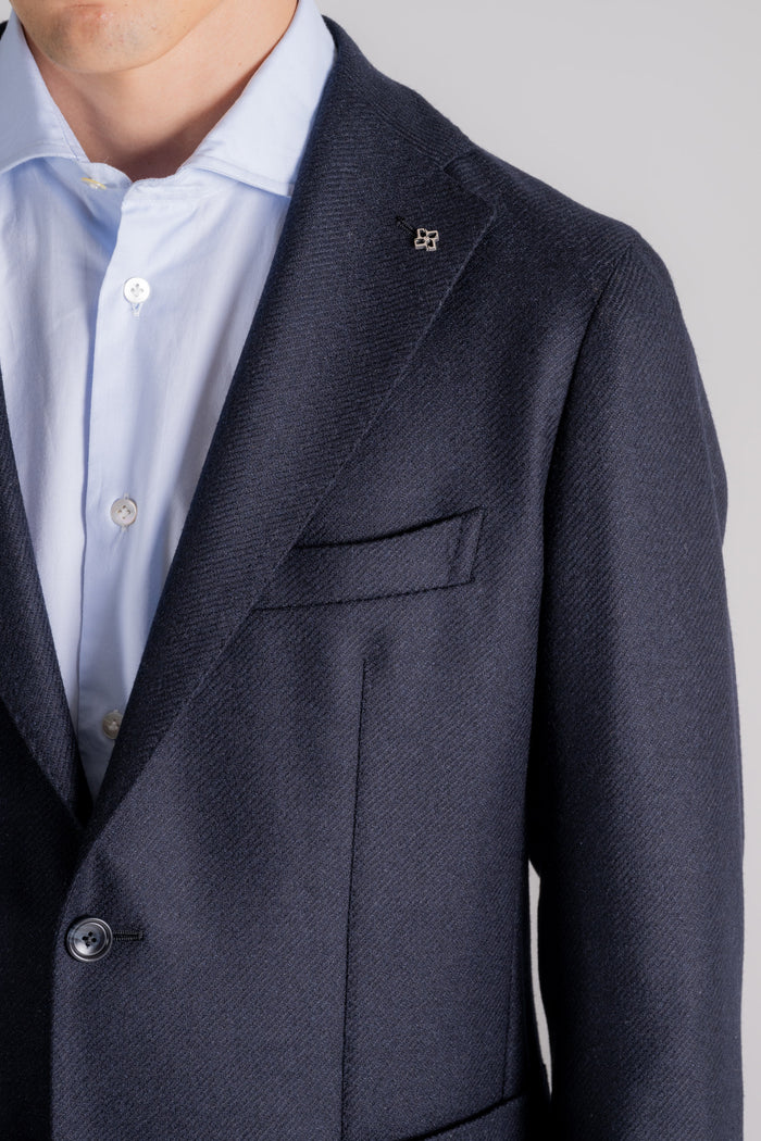  Tagliatore Blue Wool/cashmere Jacket Blu Uomo - 6