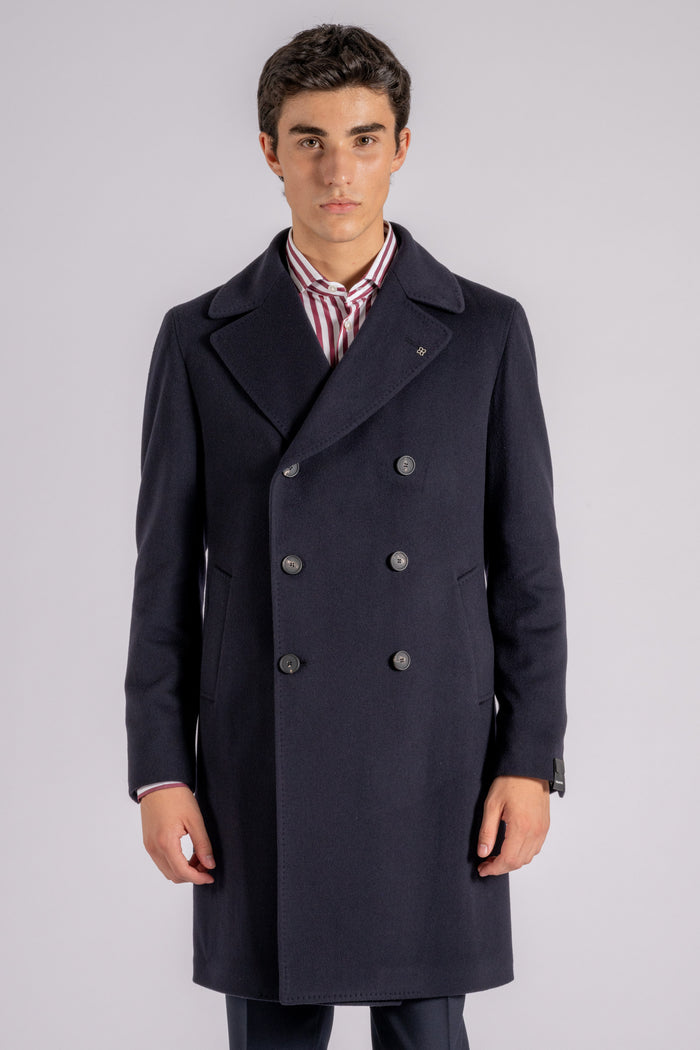 Tagliatore Blue Coat Virgin Wool/Cashmere