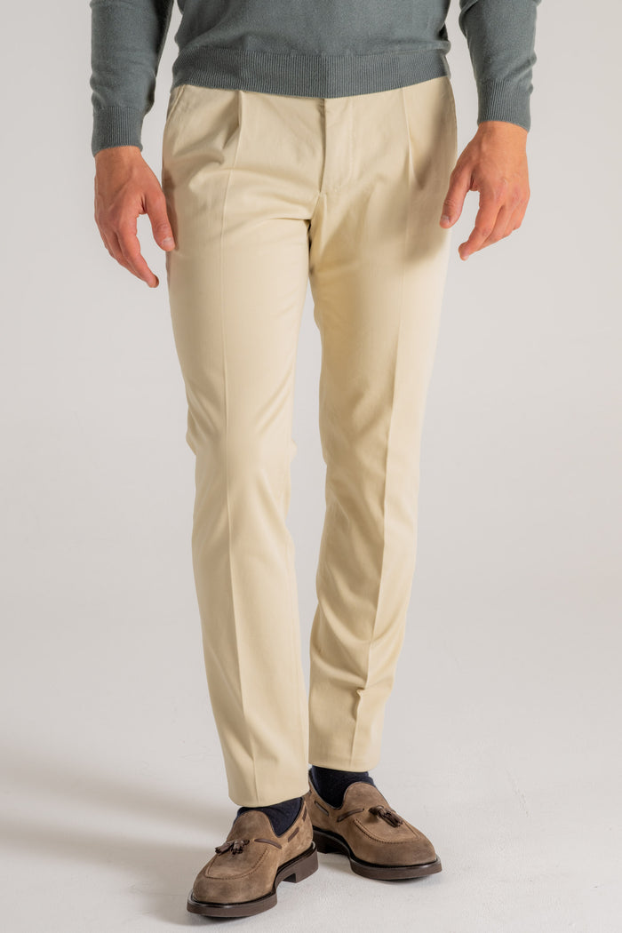 Incotex Pantalone Bianco Uomo