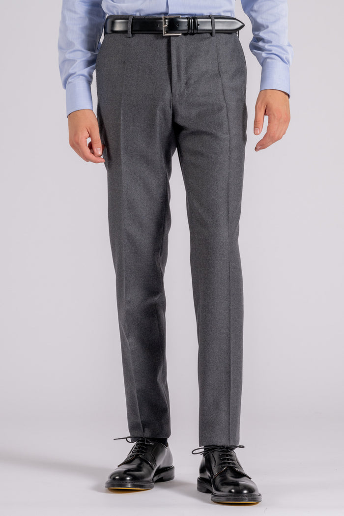 Incotex Virgin Wool Grey Trousers