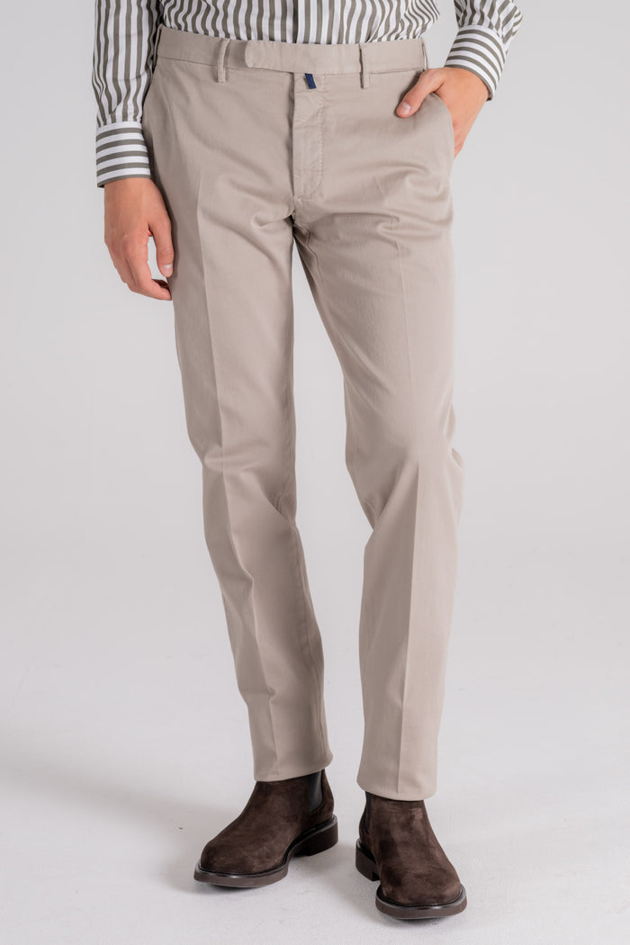 Incotex Pantalone Cotone/Elastam Beige