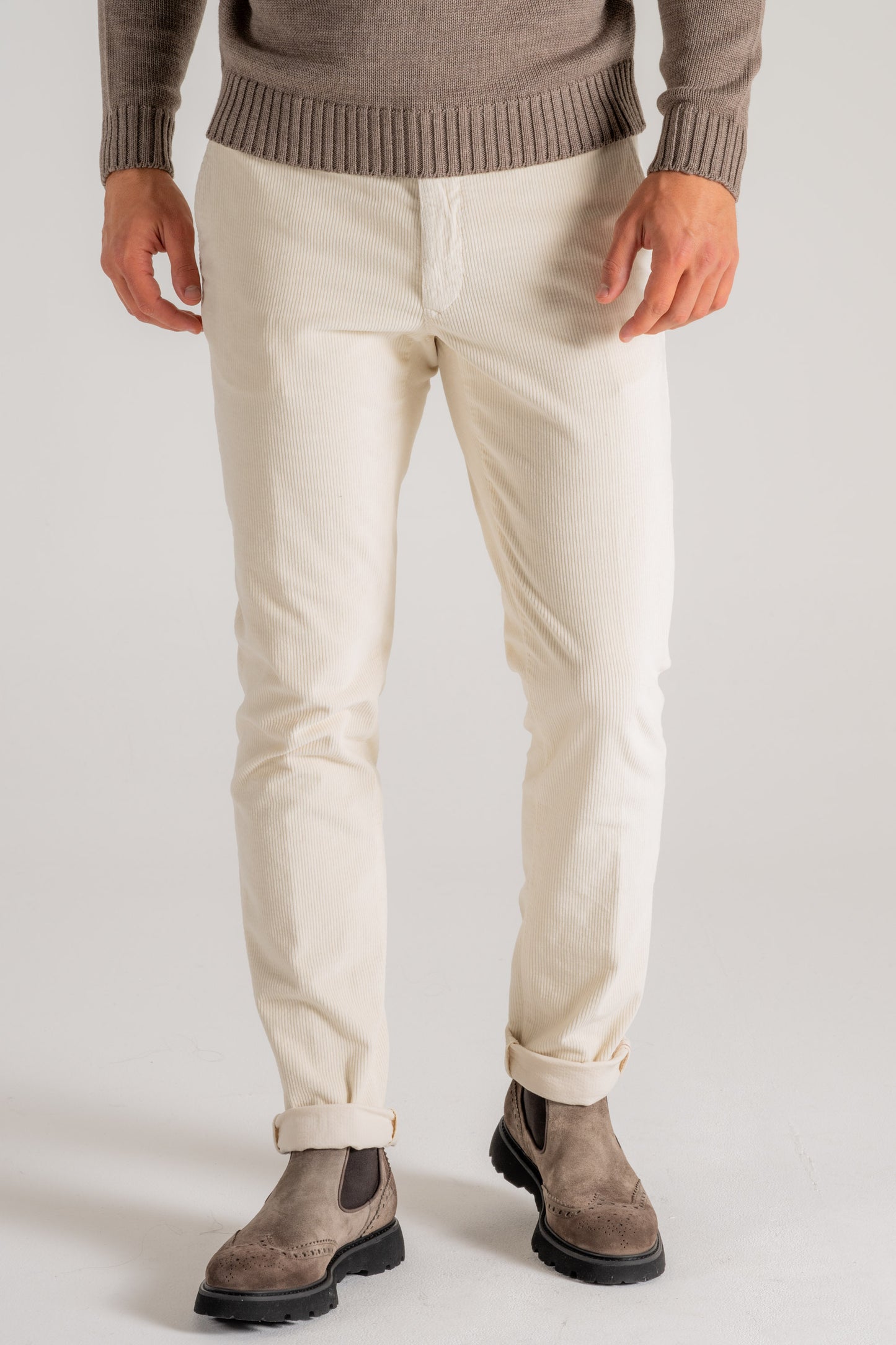  Incotex Slacks Pantalone Bianco Bianco Uomo - 1