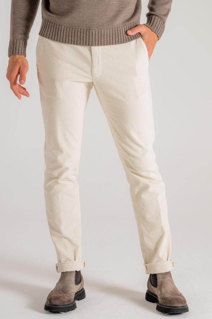  Incotex Slacks Pantalone Bianco Bianco Uomo - 3