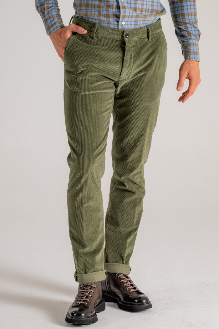  Incotex Slacks Pantalone Verde Verde Uomo - 3