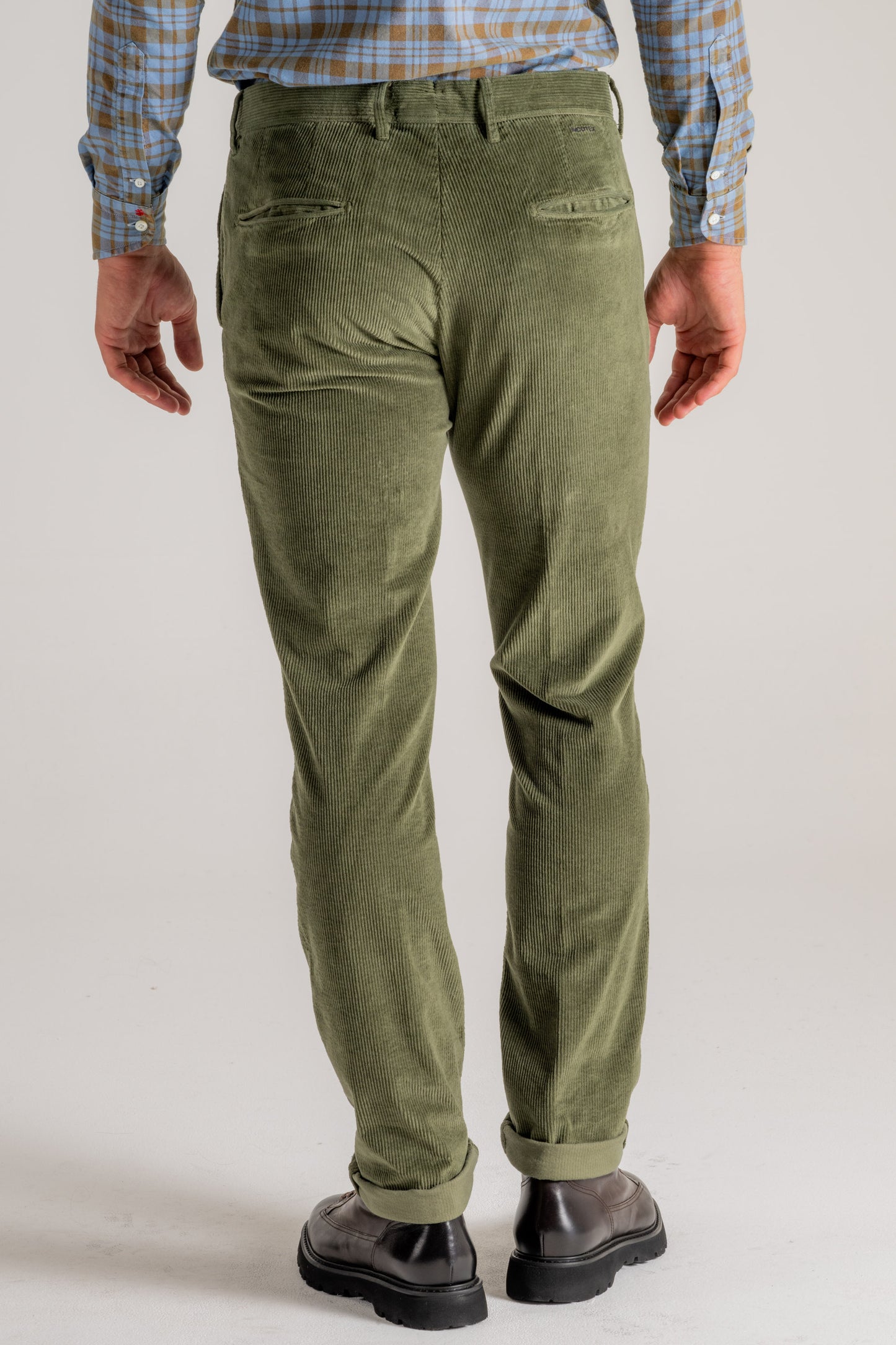  Incotex Slacks Pantalone Verde Verde Uomo - 4