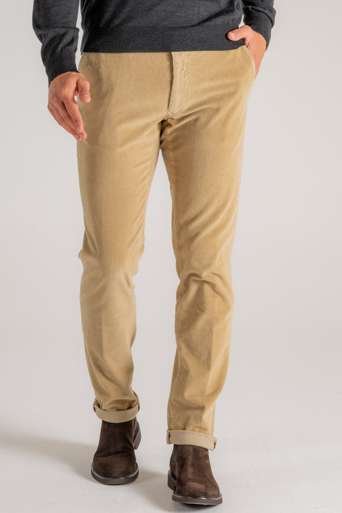  Incotex Slacks Pantalone Beige Beige Uomo - 3