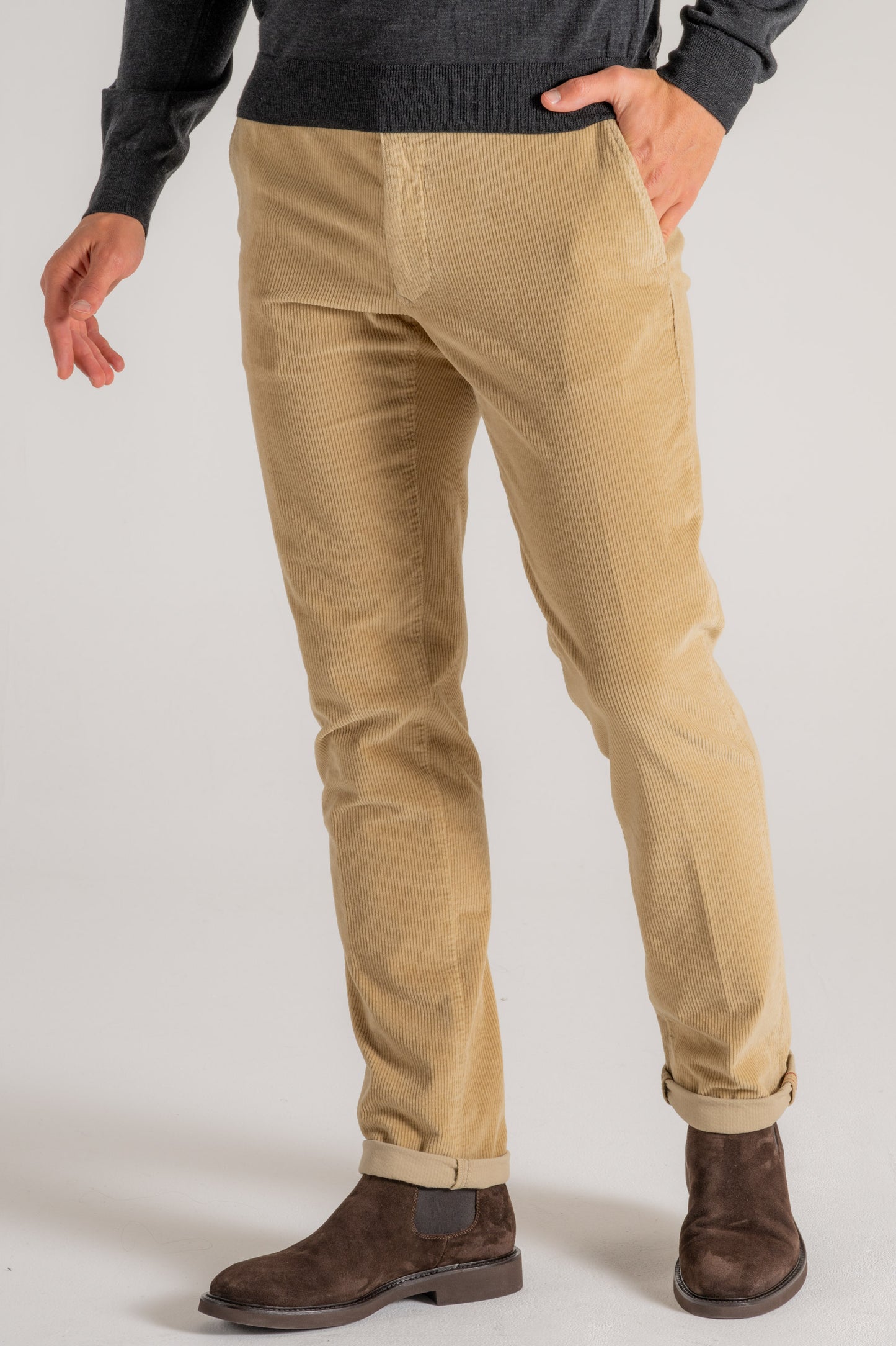  Incotex Slacks Pantalone Beige Beige Uomo - 4