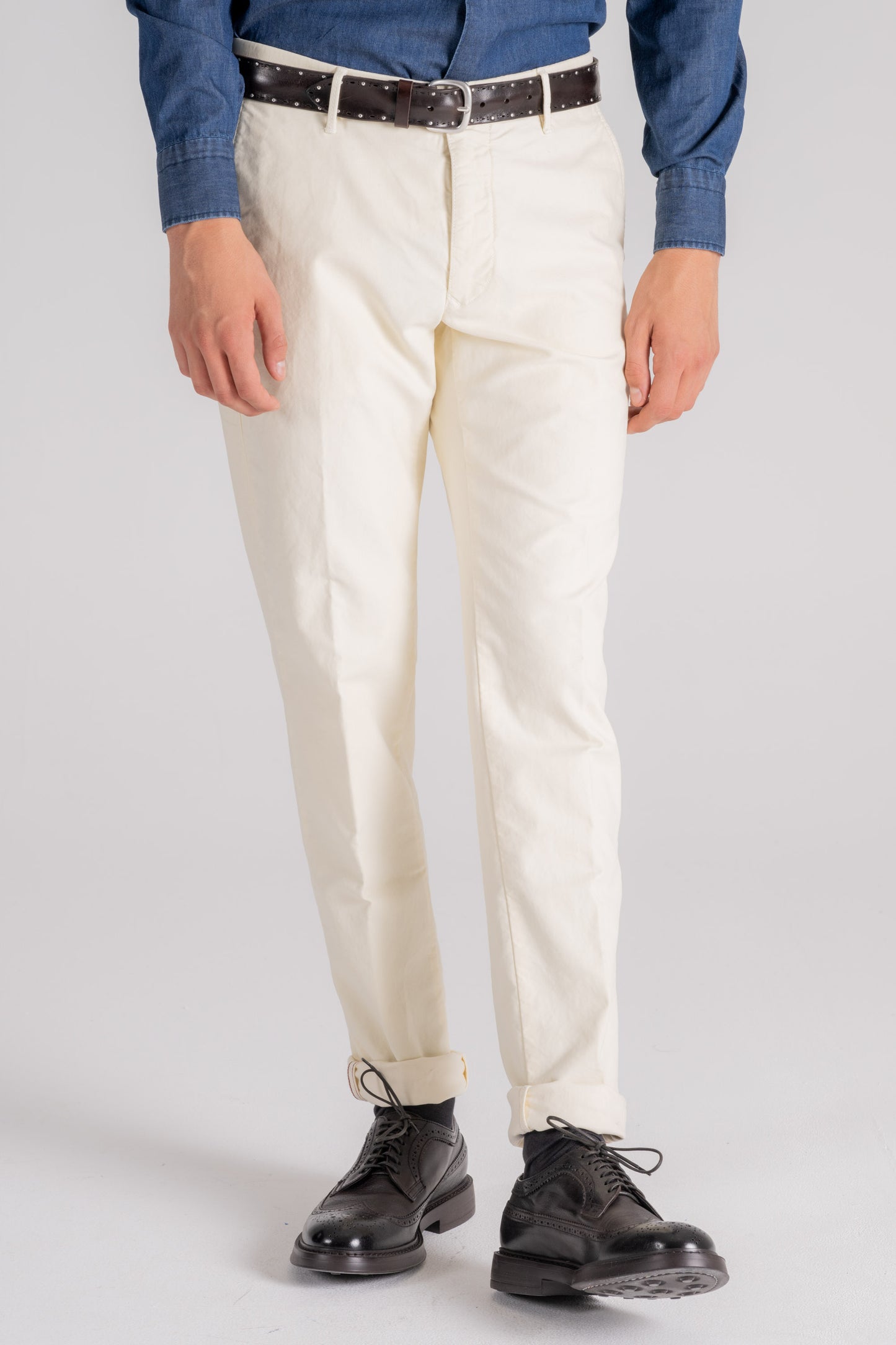  Incotex Slacks White Trousers Bianco Uomo - 2