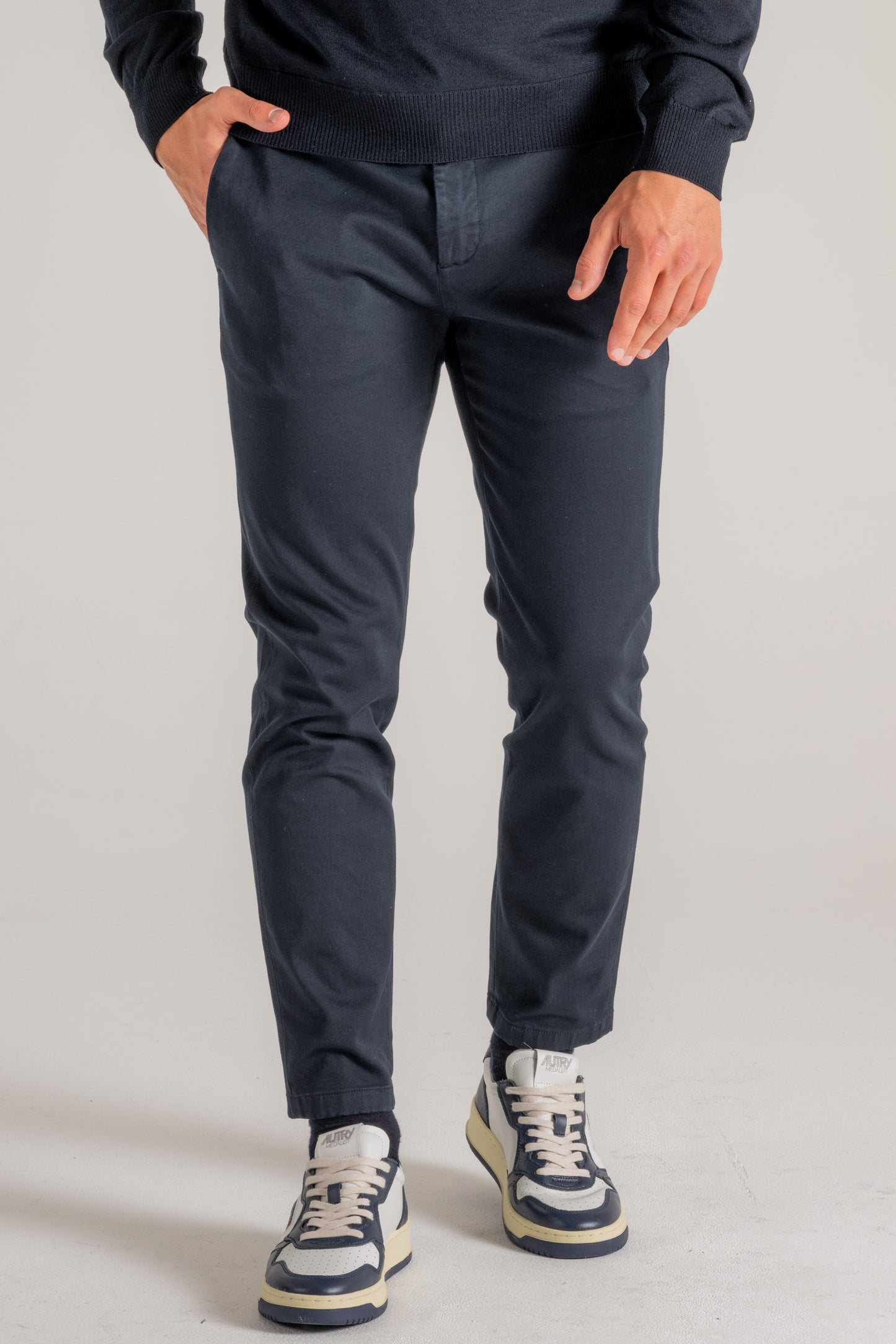  Department 5 Pantalone Prince Chino Slim Crop Blu Blu Uomo - 1