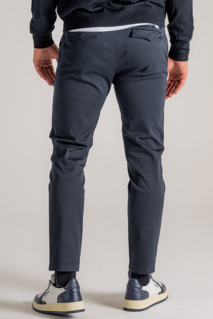  Department 5 Pantalone Prince Chino Slim Crop Blu Blu Uomo - 4