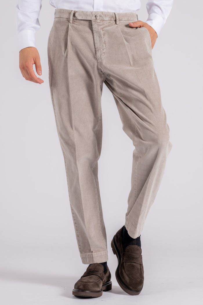 Santaniello Pantalone 97% Cotone 3% Elastam Marrone