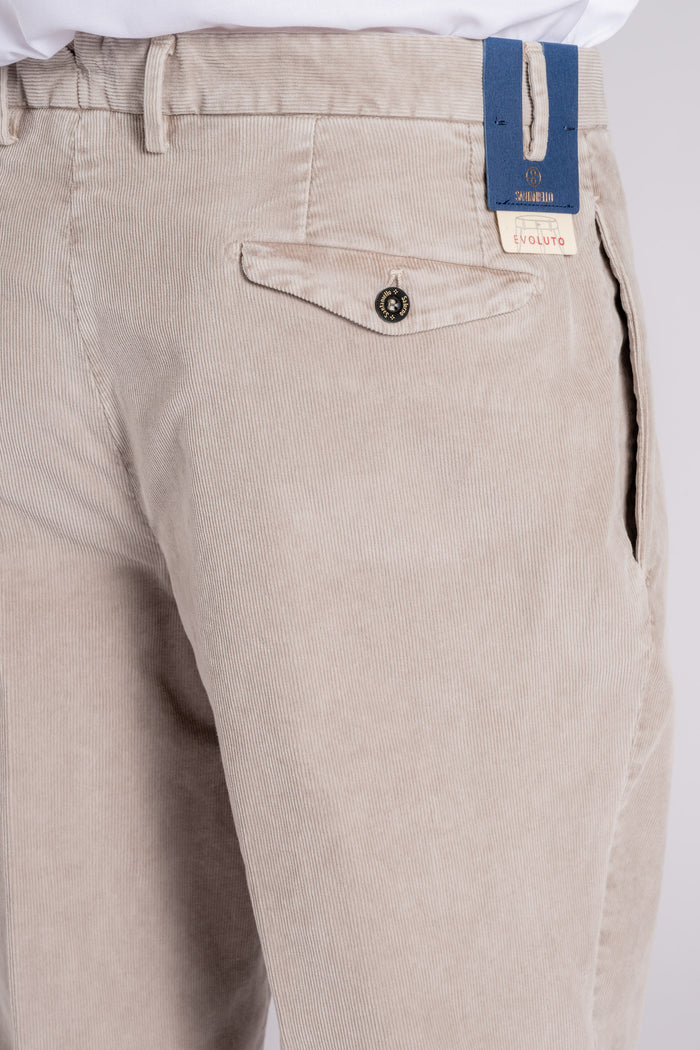  Santaniello Trousers 97% Cotton 3% Elastane Brown Beige Uomo - 4