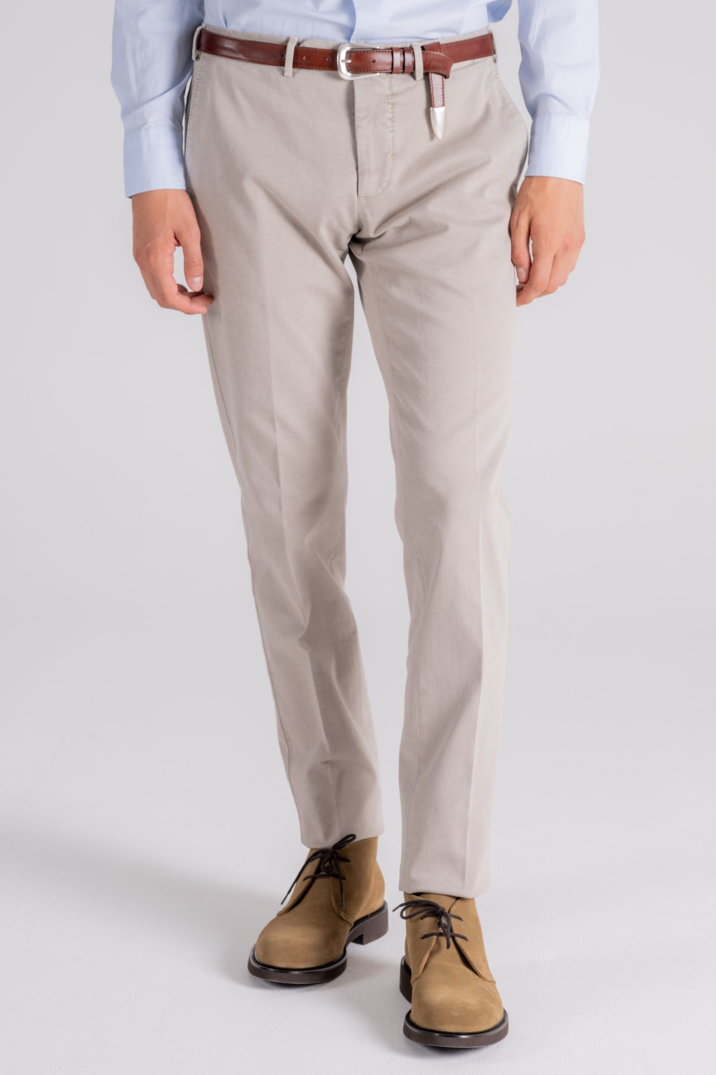  Santaniello Trousers 98% Cotton 2% Elastane Brown Marrone Uomo - 1