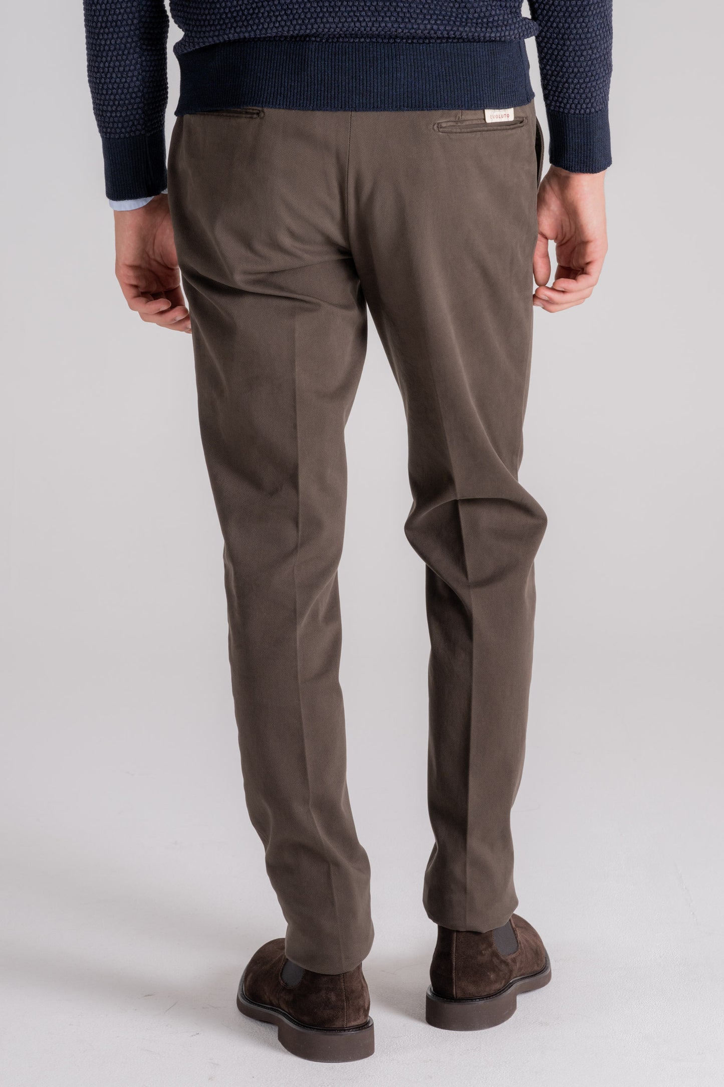  Santaniello Trousers 98% Co 2% Ea Brown Marrone Uomo - 4