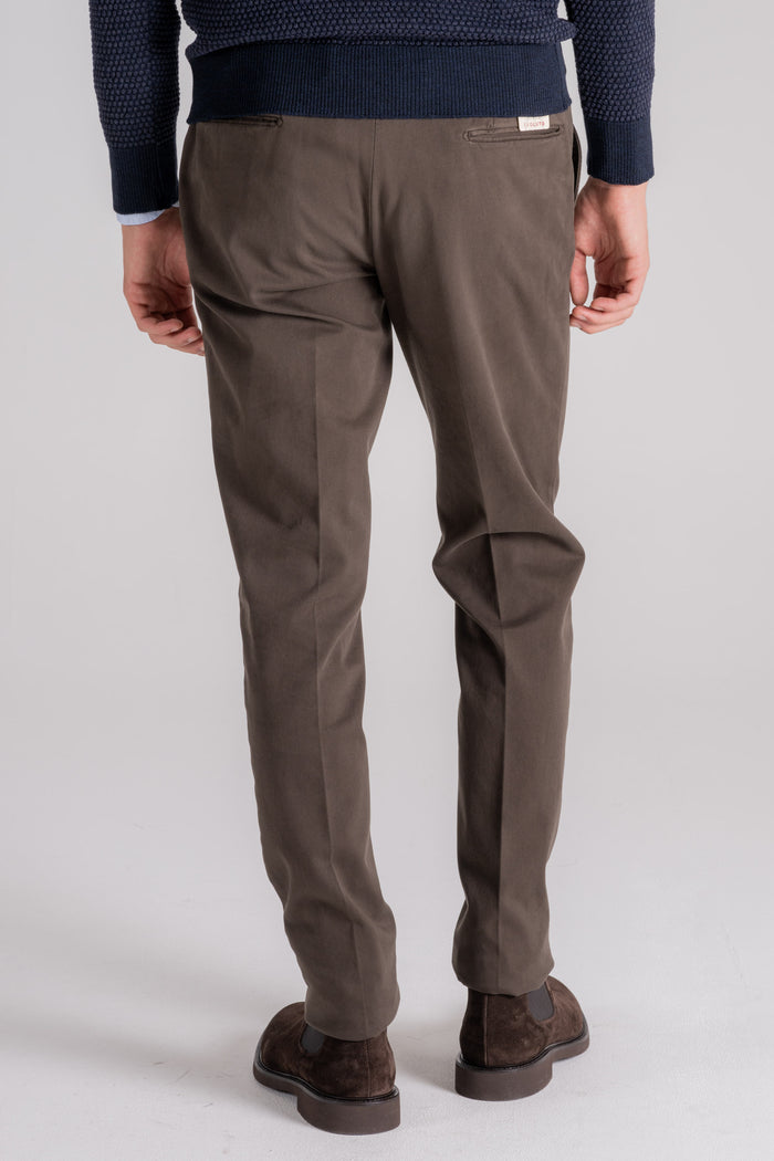  Santaniello Trousers 98% Co 2% Ea Brown Marrone Uomo - 4