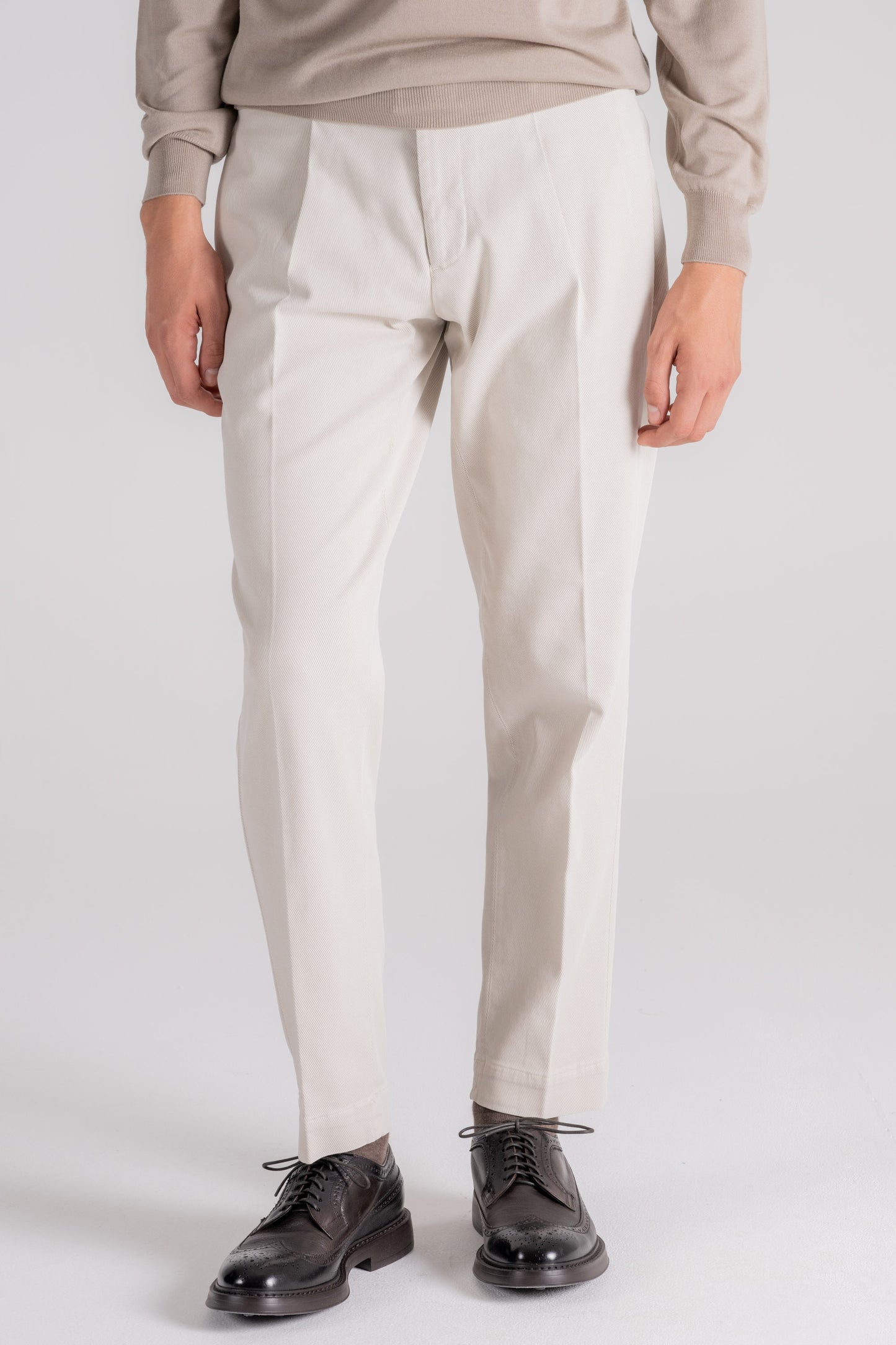  Santaniello Trousers 100% Cotton Regular Beige Uomo - 1