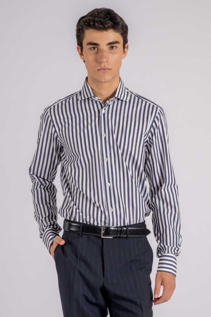 Borriello Blue Shirt 100% Cotton