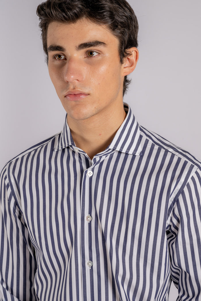 Borriello Camicia Blu 100% Cotone-2