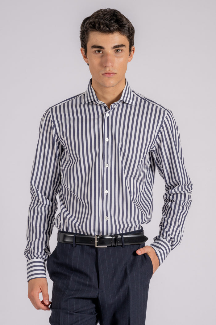  Borriello Blue Shirt 100% Cotton Blu Uomo - 4