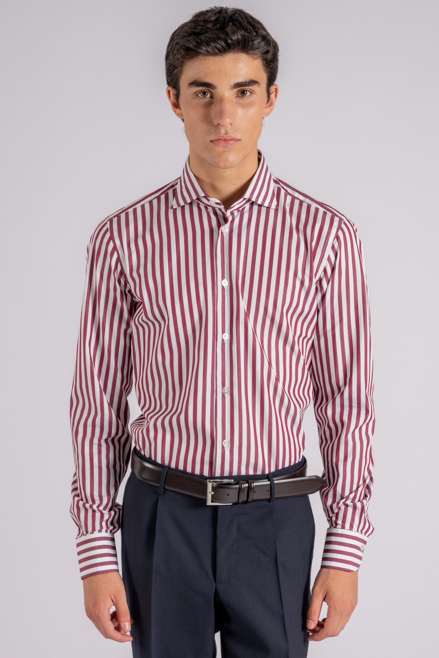  Borriello Shirt 100% Cotton Red Rosso Uomo - 1