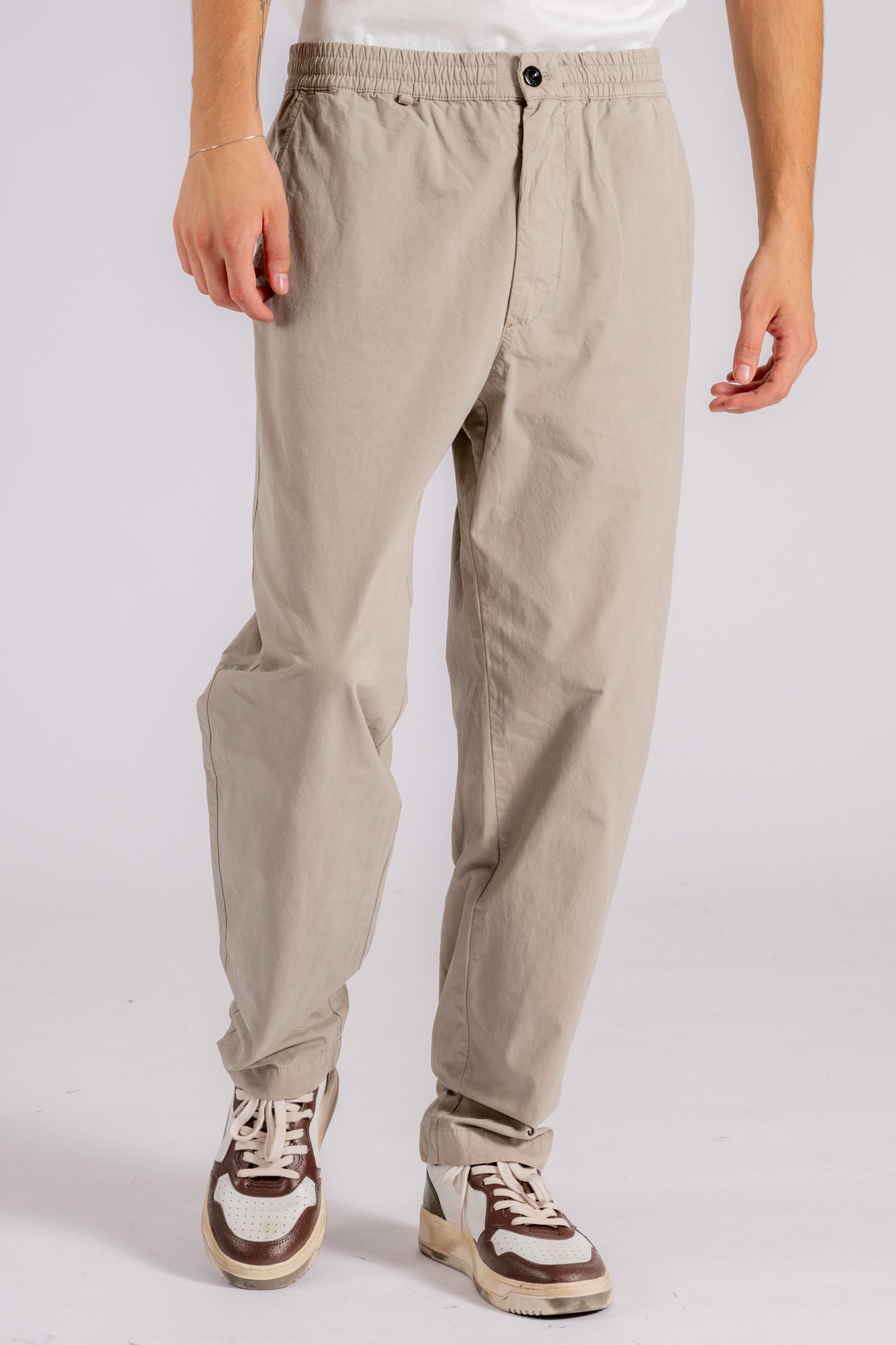  C.p. Company Trousers 100% Cotton Green Beige Uomo - 2