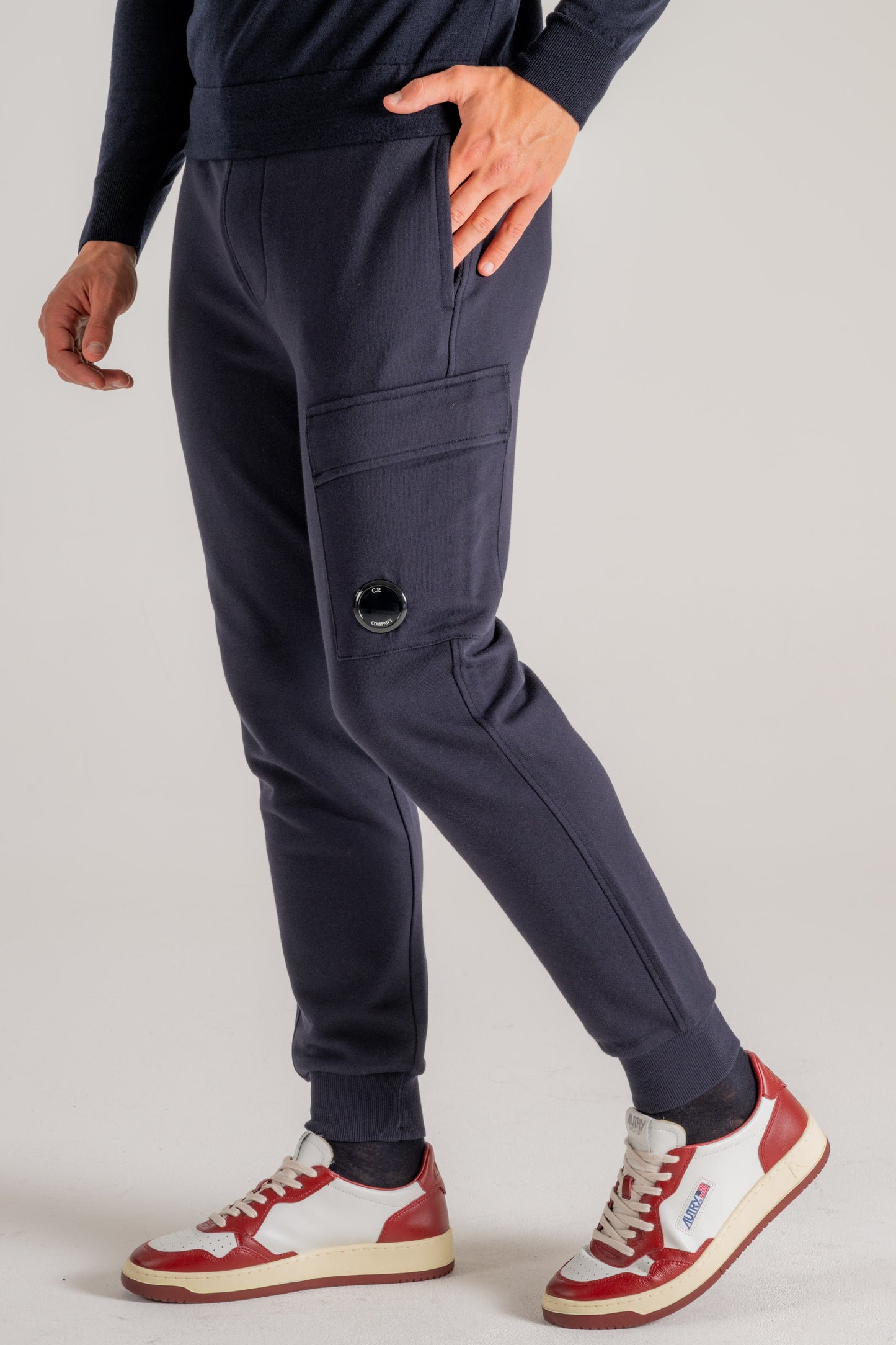  C.p. Company Pantalone Felpa Blu Blu Uomo - 3