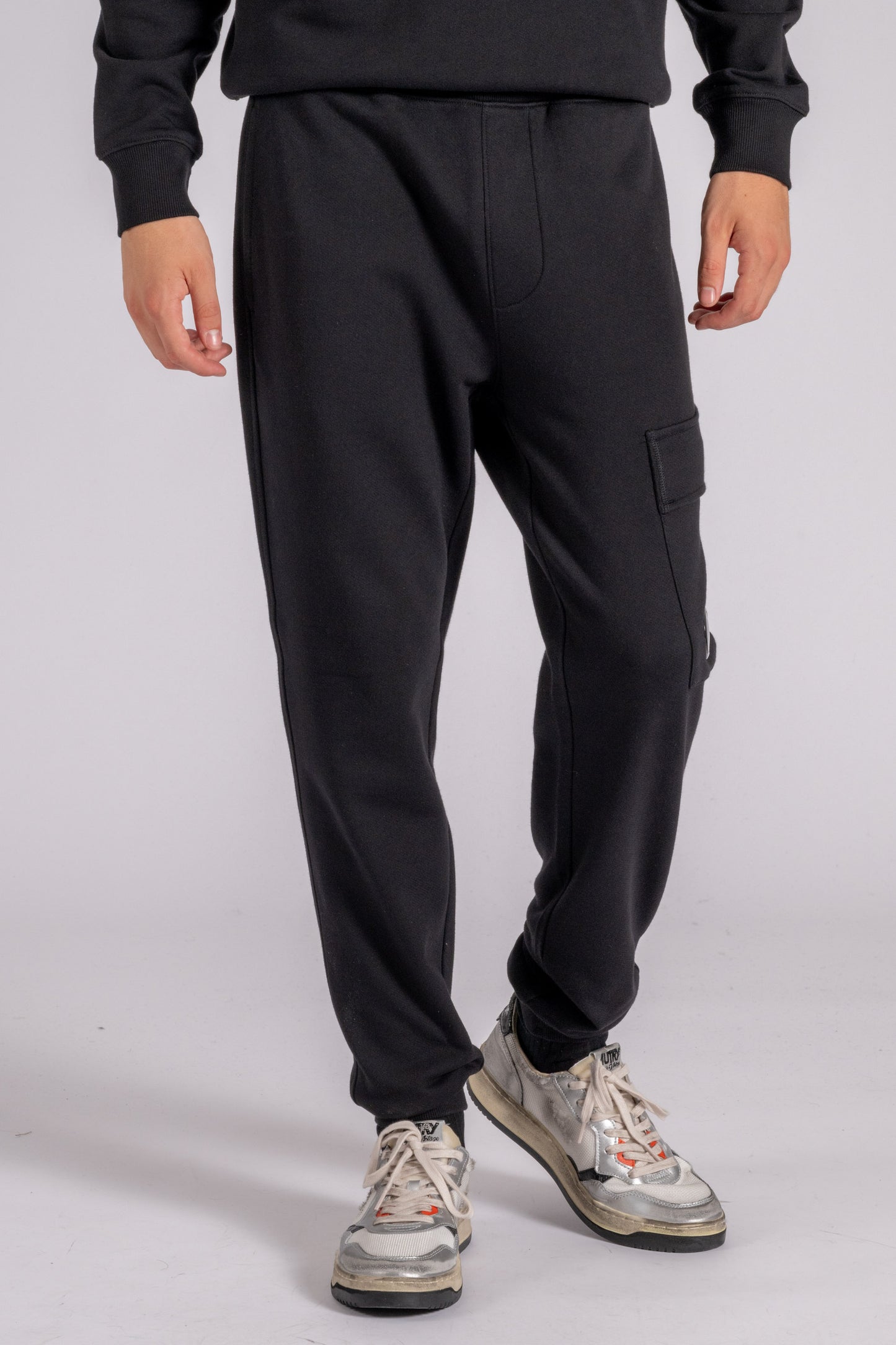  C.p. Company Cotton Sweatpants In Black Nero Uomo - 1