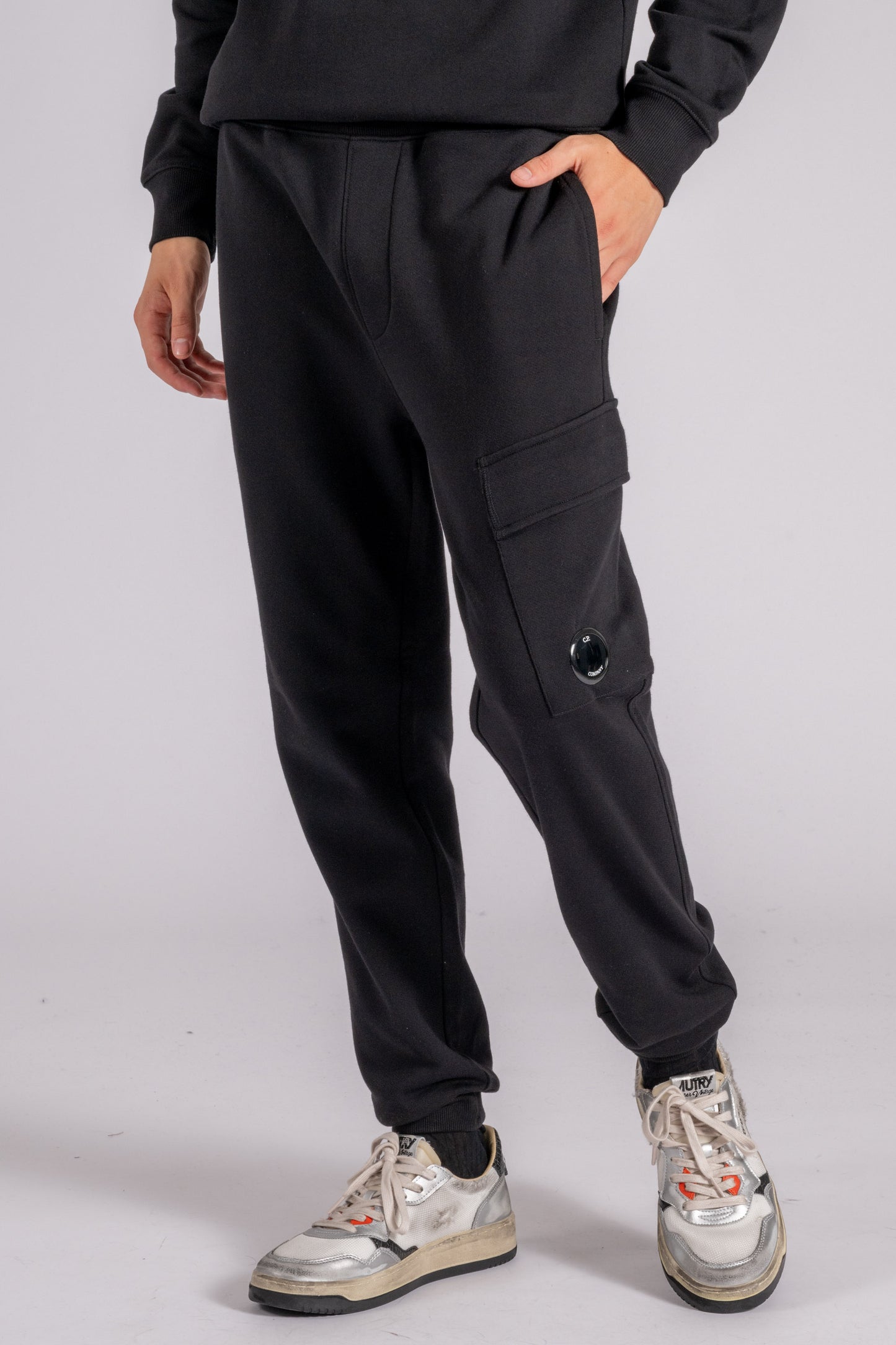  C.p. Company Cotton Sweatpants In Black Nero Uomo - 3