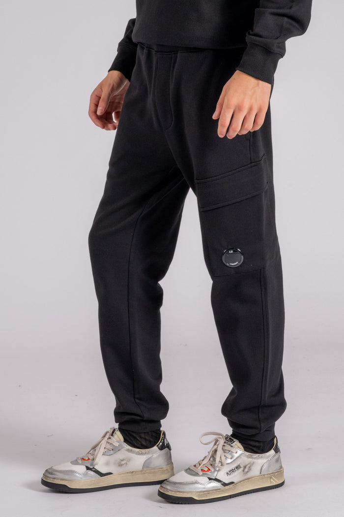  C.p. Company Cotton Sweatpants In Black Nero Uomo - 4