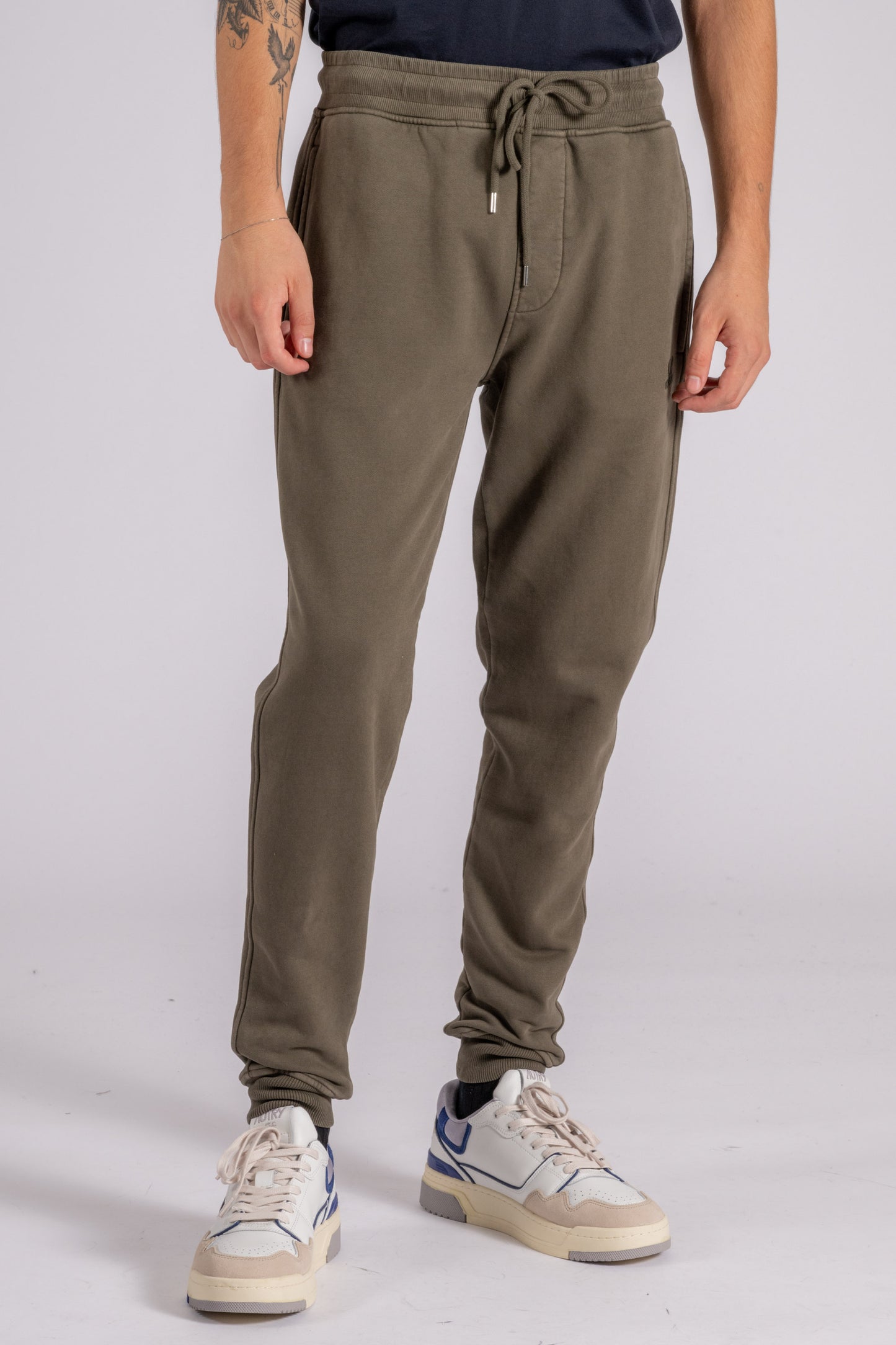  C.p. Company Pantalone Felpa In Cotone Verde Verde Uomo - 1