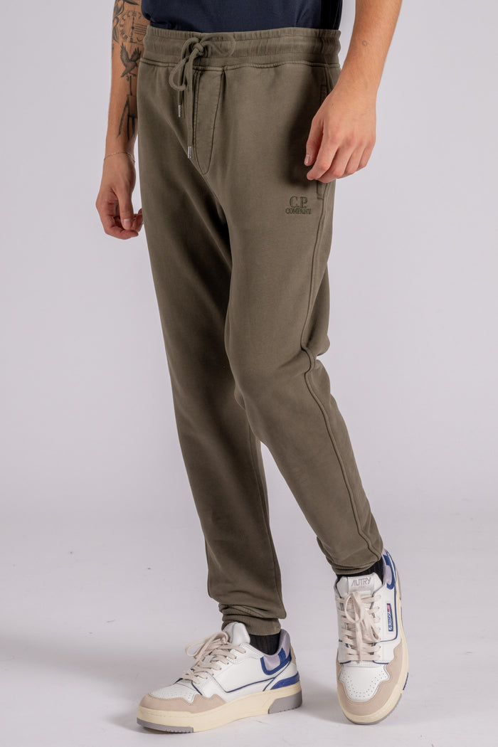 C.P. Company Cotton Sweatpants in Green-2