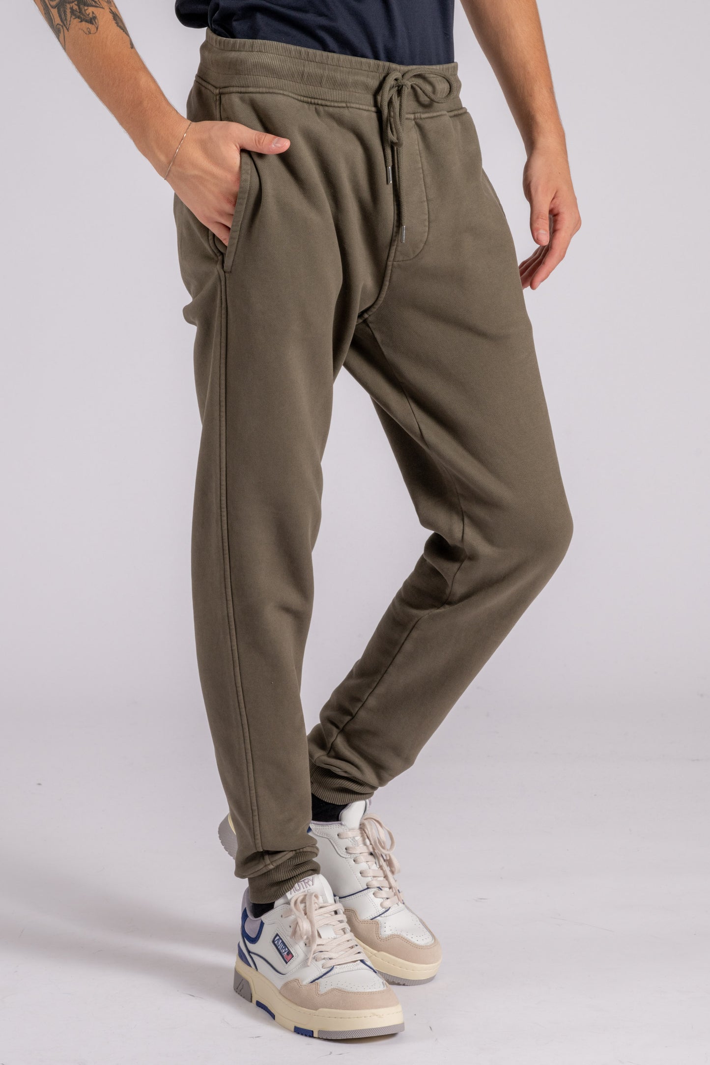  C.p. Company Pantalone Felpa In Cotone Verde Verde Uomo - 4