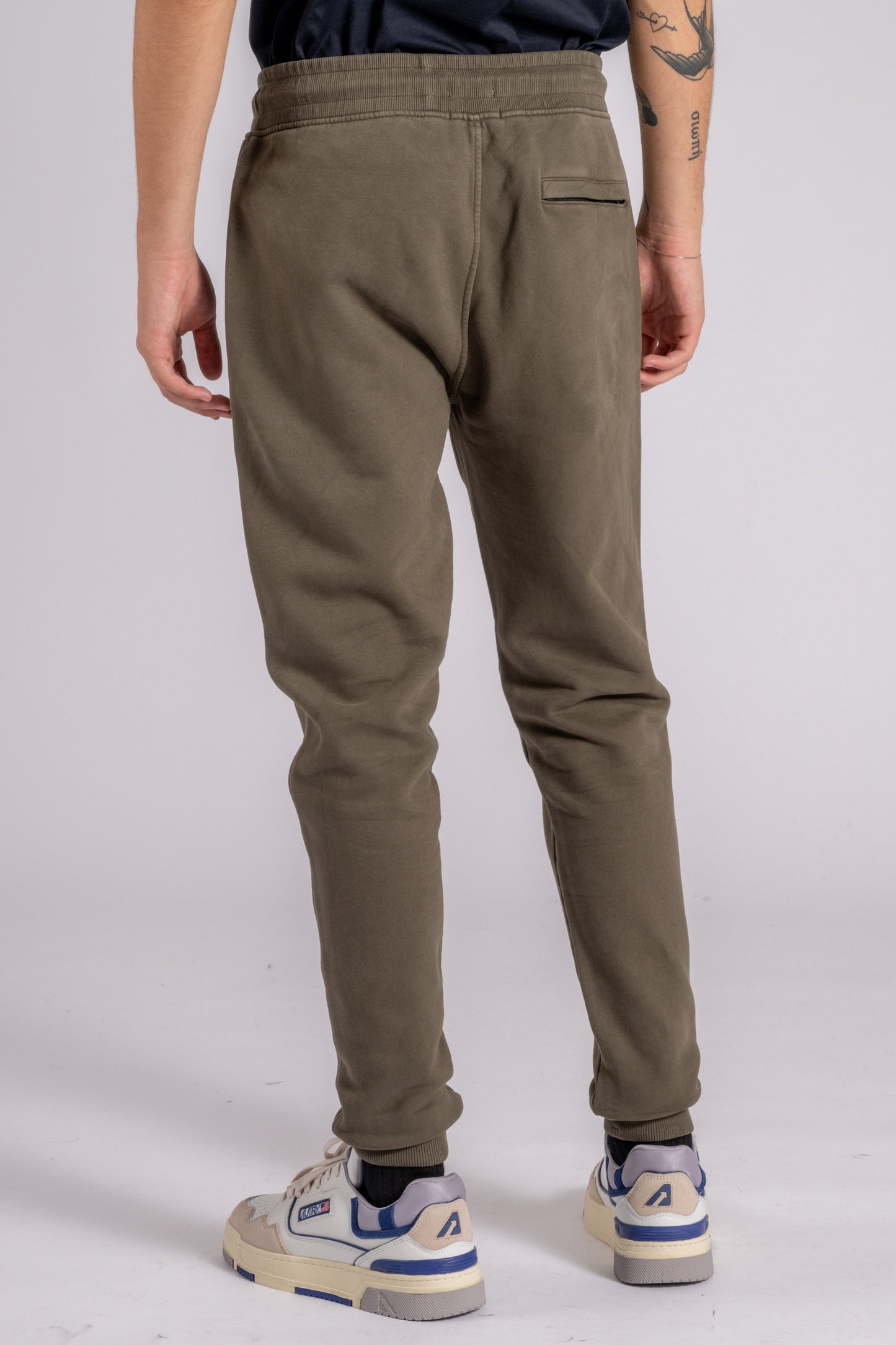  C.p. Company Pantalone Felpa In Cotone Verde Verde Uomo - 6