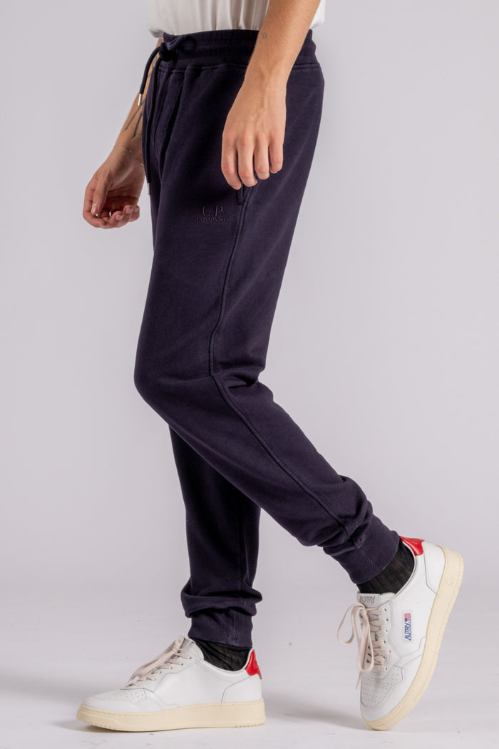  C.p. Company Cotton Sweatpants In Blue Blu Uomo - 3