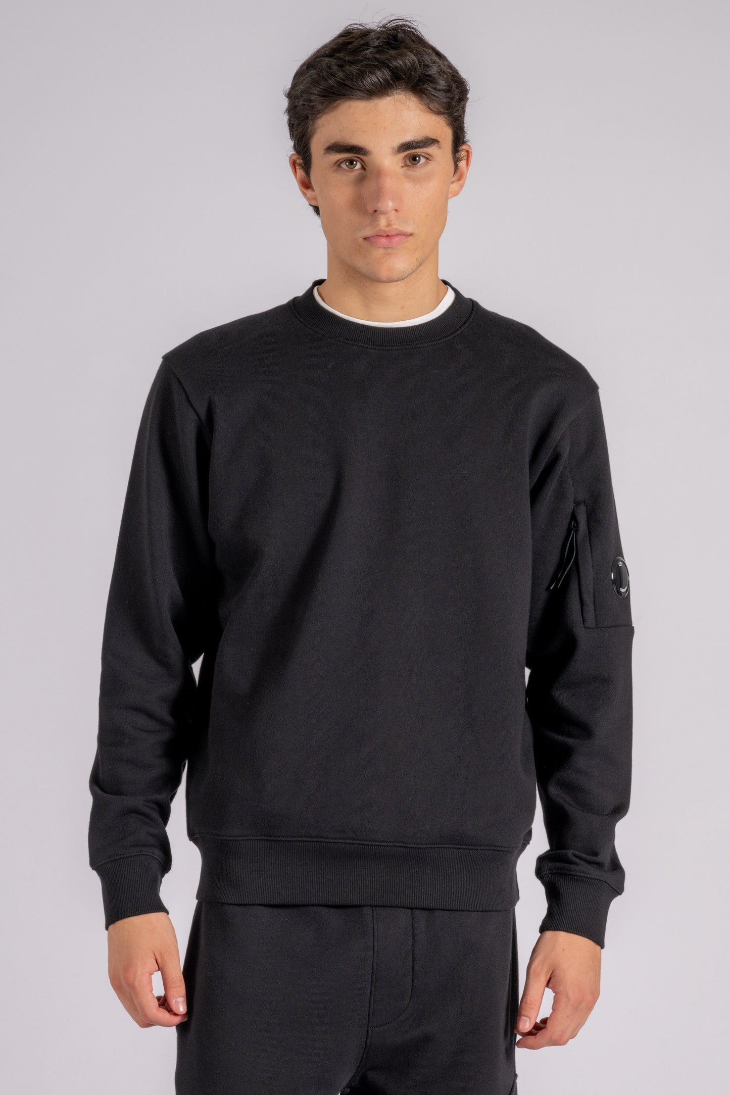  C.p. Company Sweater 100% Cotton Black Nero Uomo - 5